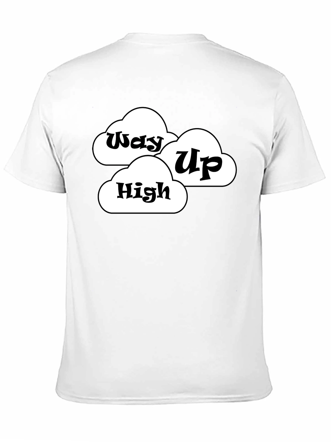 Black Way Up High Cloud T-Shirt - Black Graphic Tee view 11