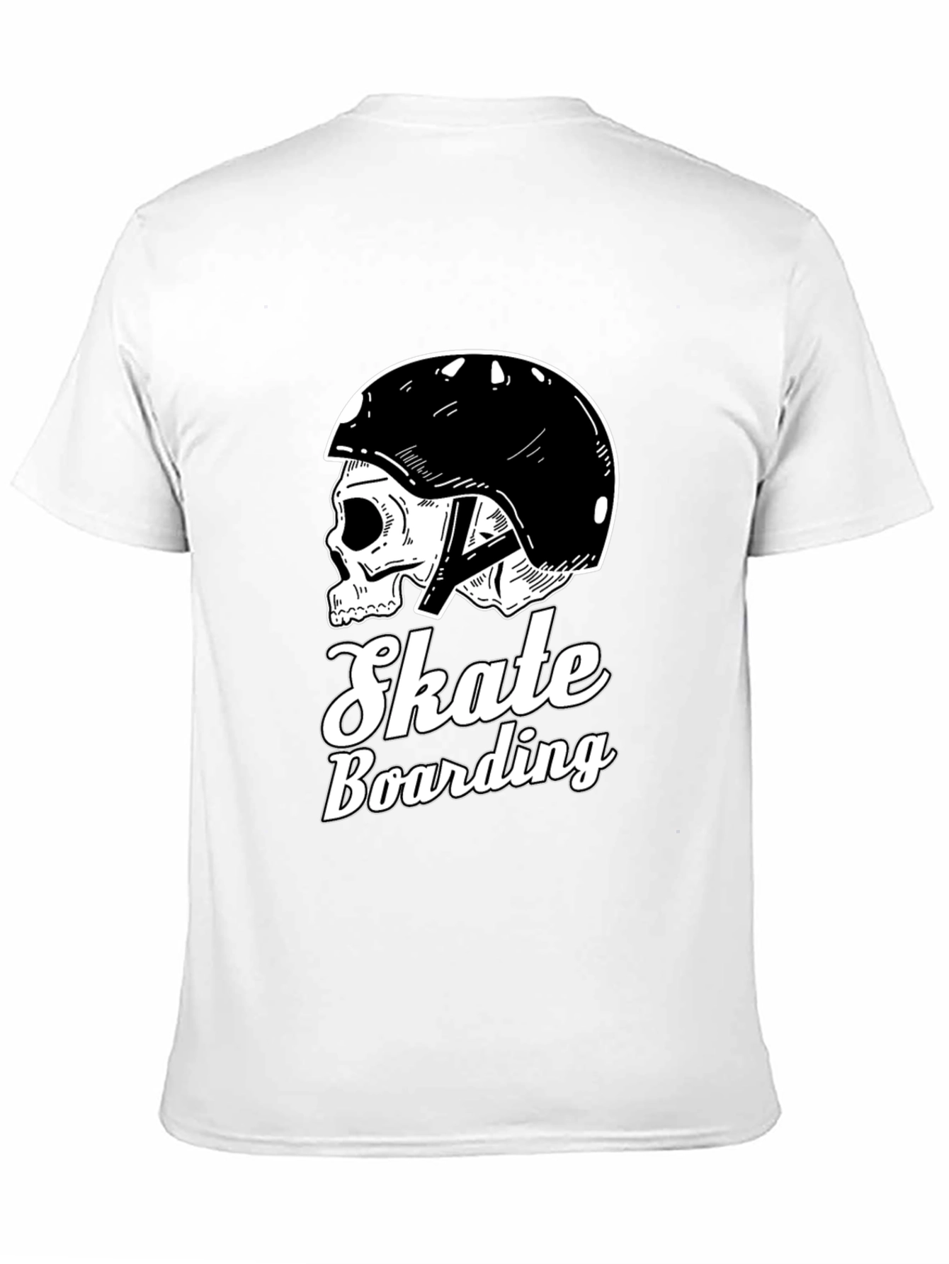 Black Skull Skateboarding T-Shirt view 11
