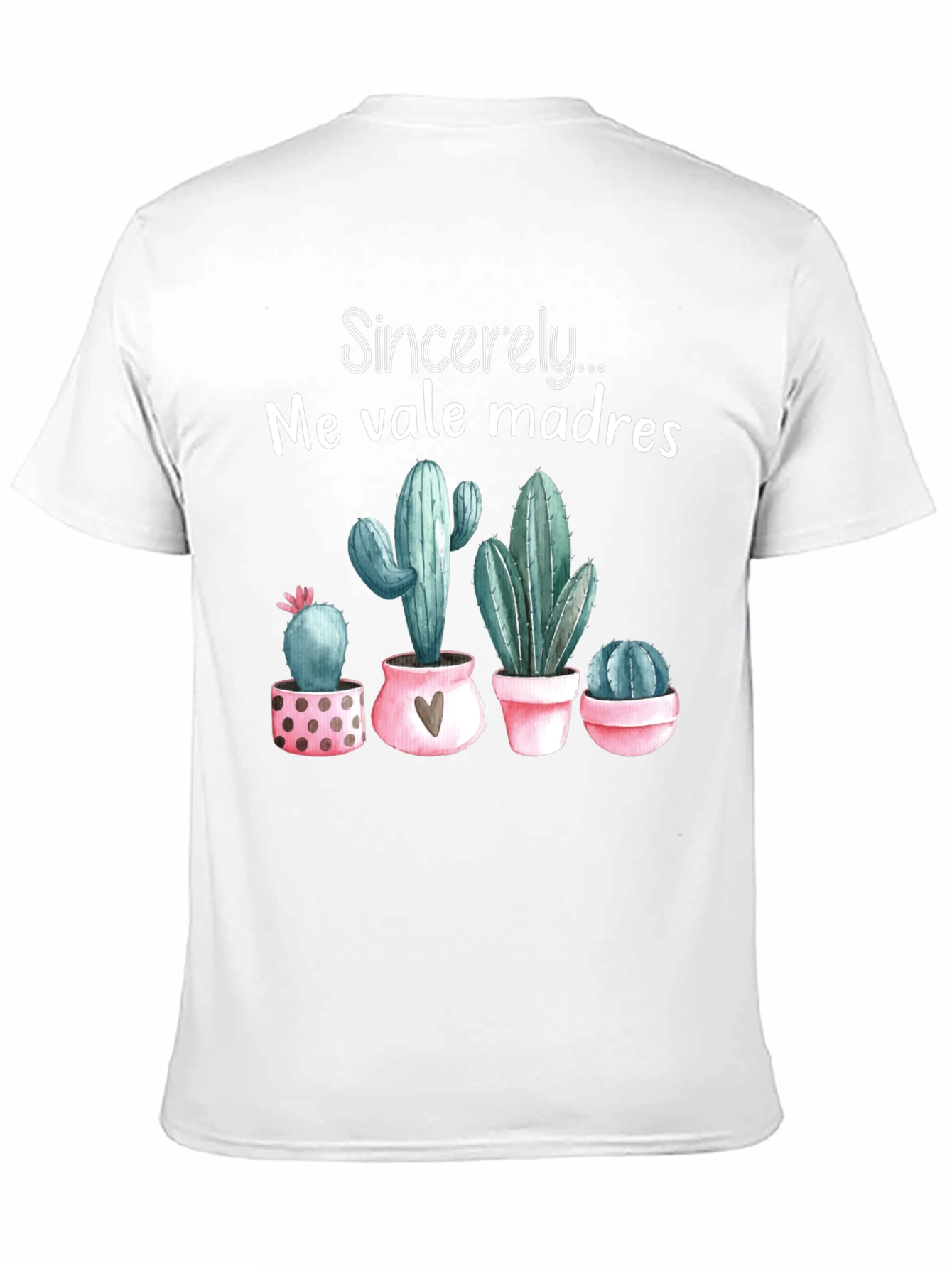 Black Me Vale Madres Cactus T-Shirt - Funny Graphic Tee view 11