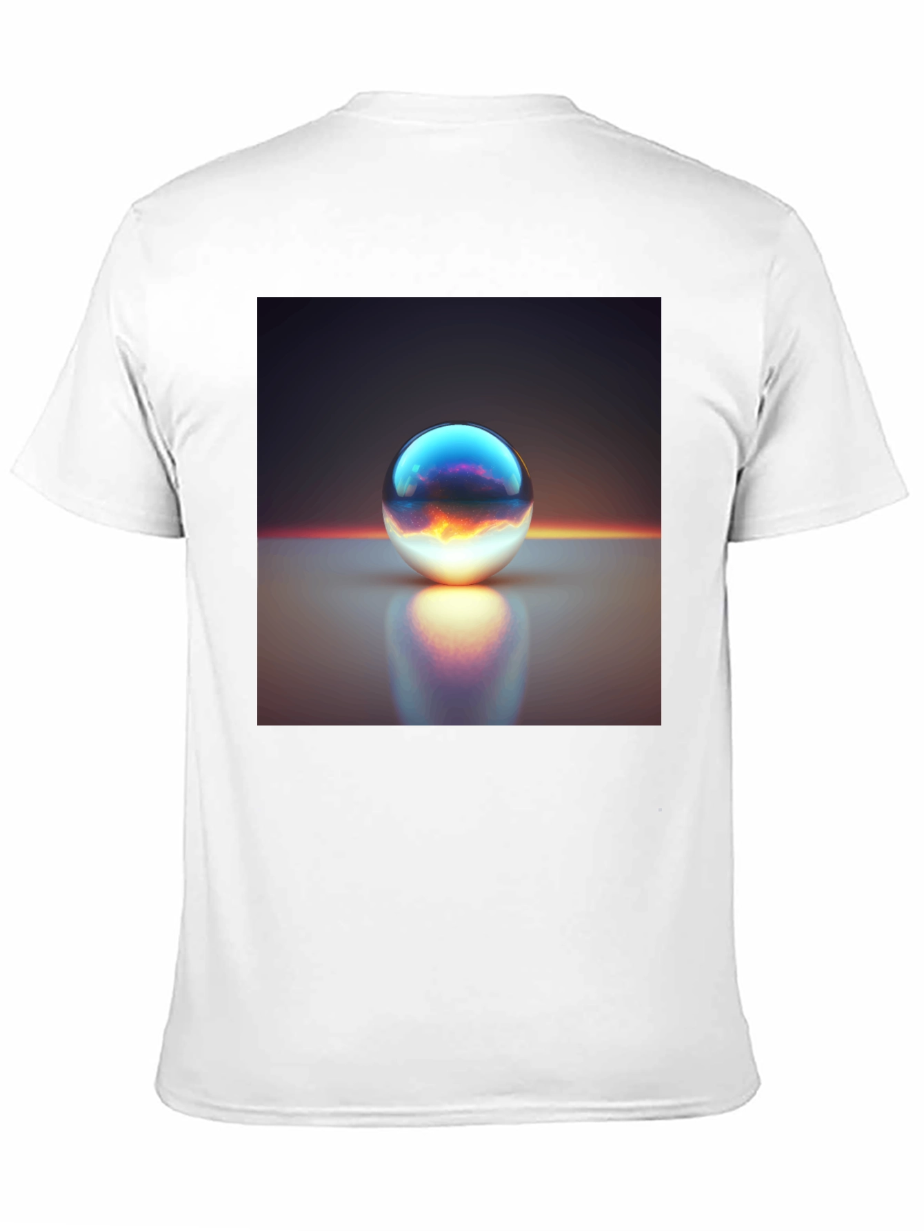 Black Mystic Orb Graphic Tee - Black Cotton Comfort view 11