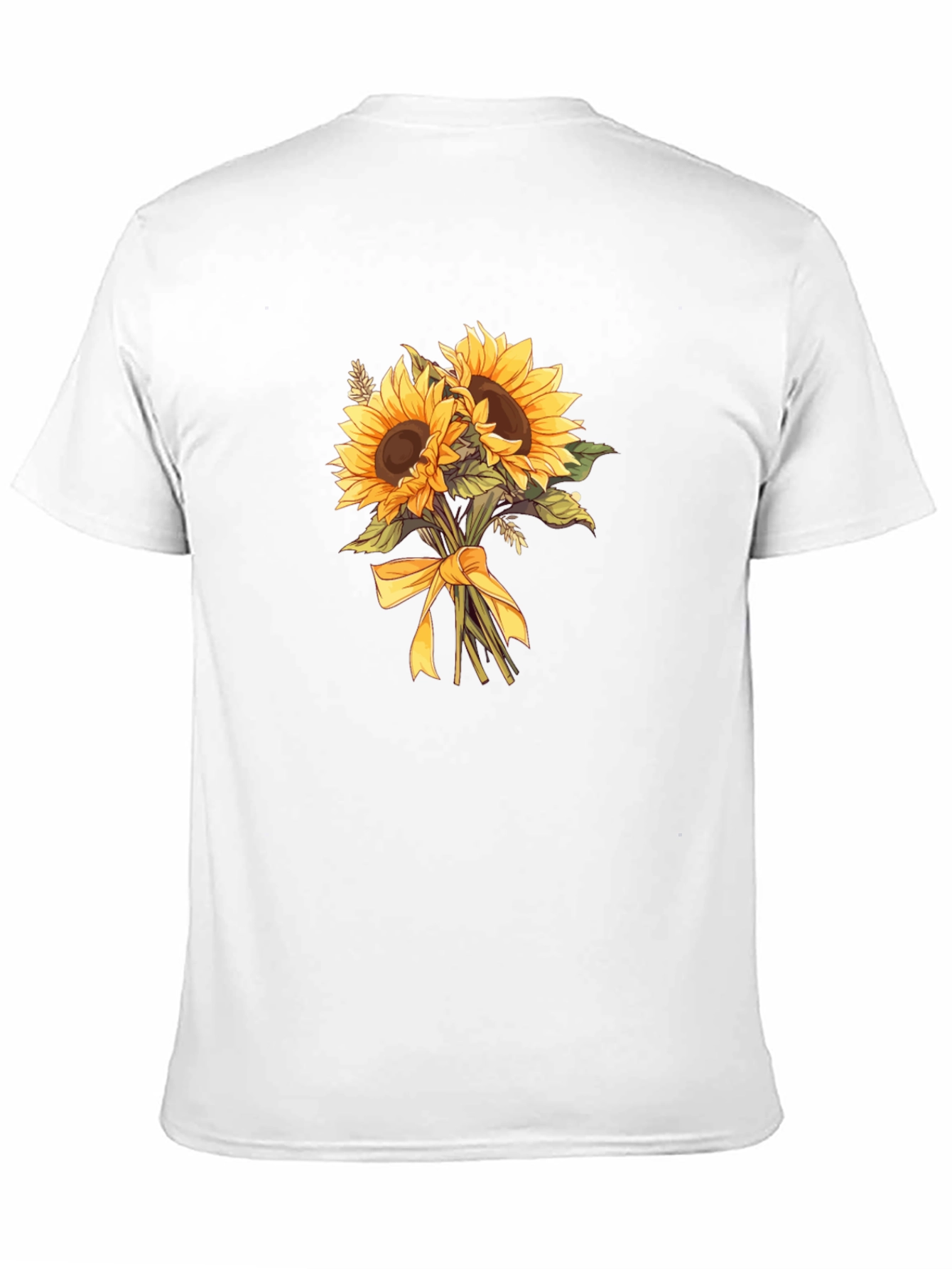 Black Sunflower Bouquet Graphic Tee - Black Cotton Blend view 11
