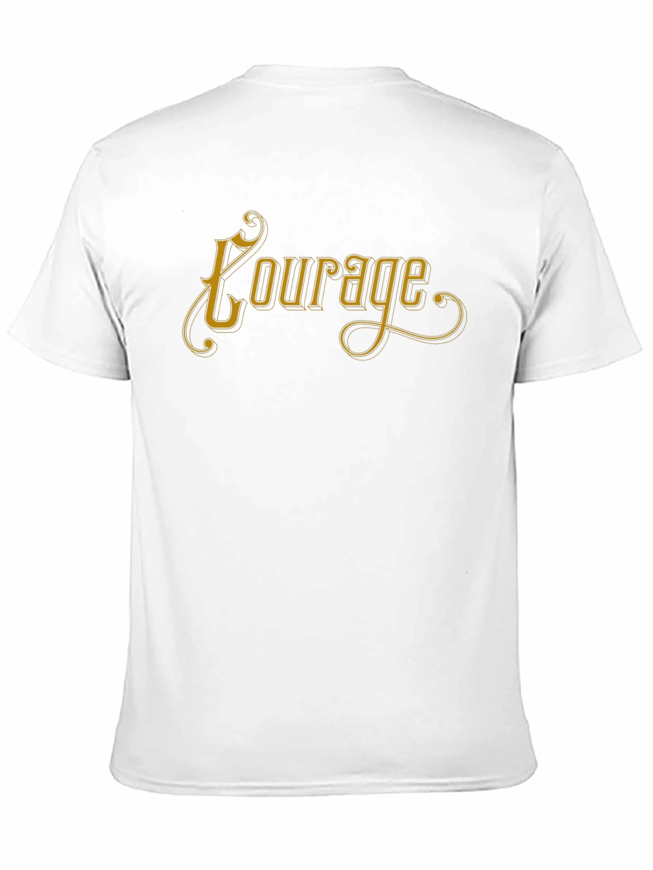 Black Courage Graphic Tee - Soft Black Unisex T-Shirt view 11
