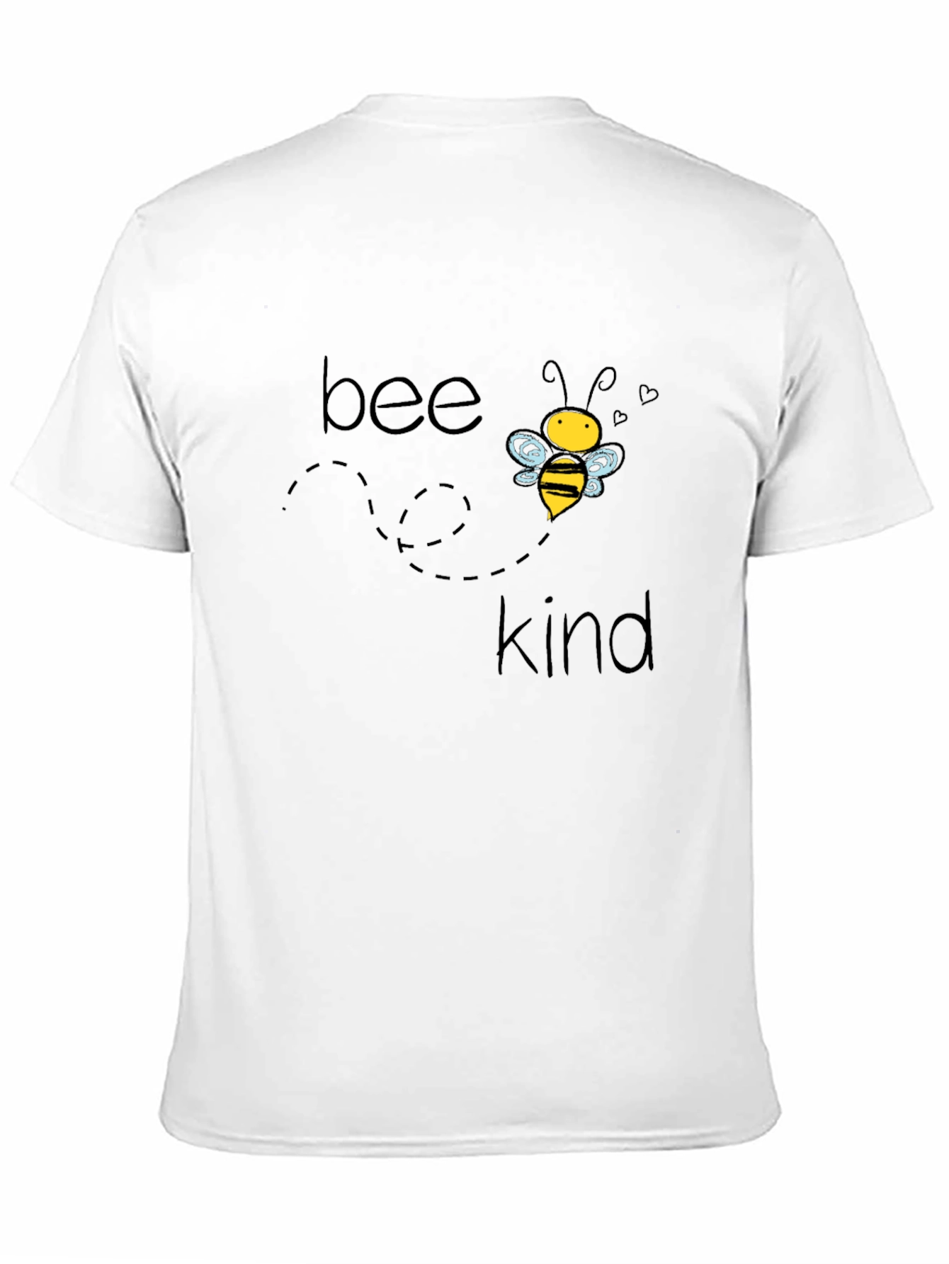 Black Bee Kind Graphic Tee - Black Cotton Casual T-Shirt view 11