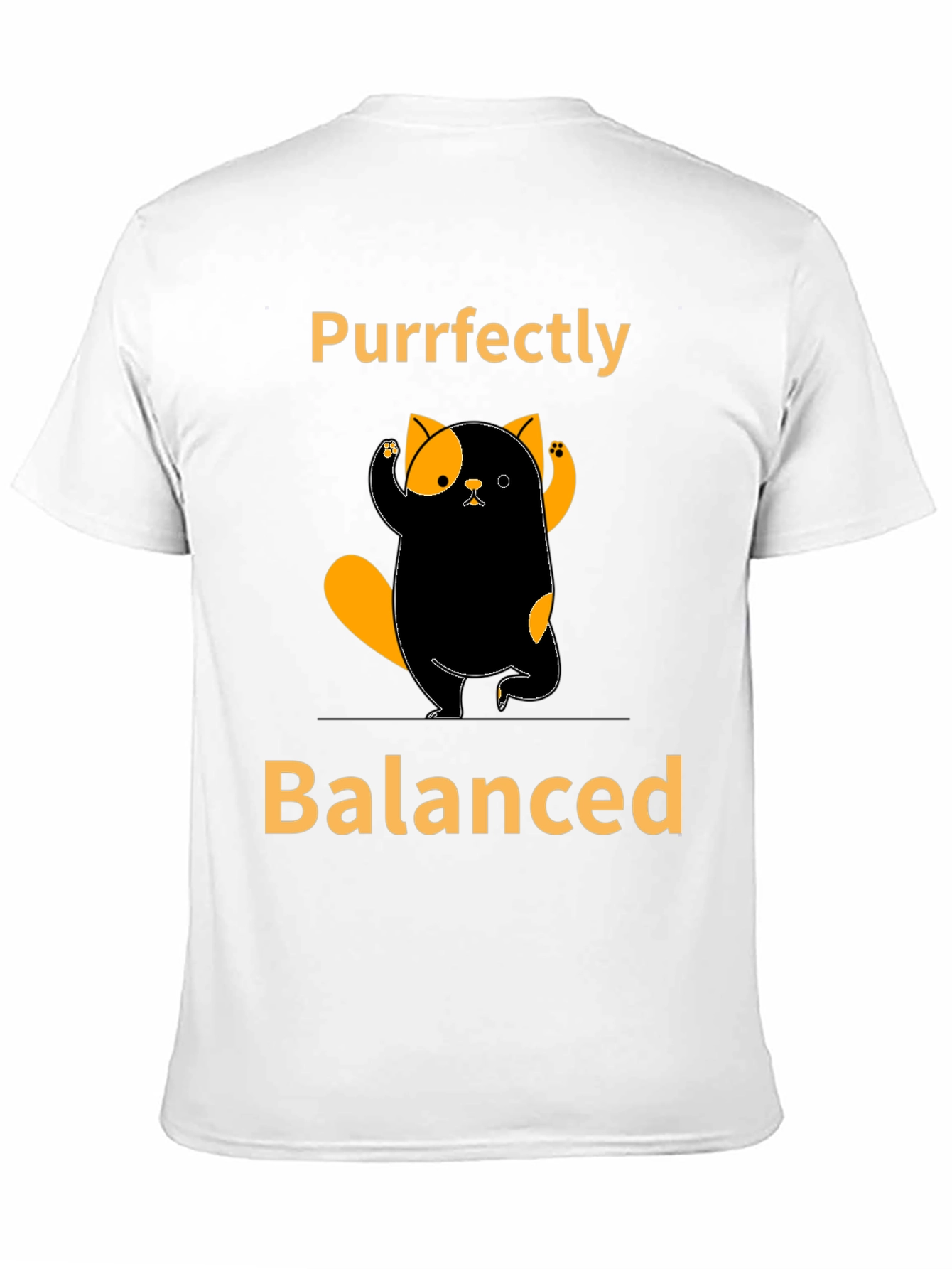 Black Purrfectly Balanced Cat T-Shirt view 11
