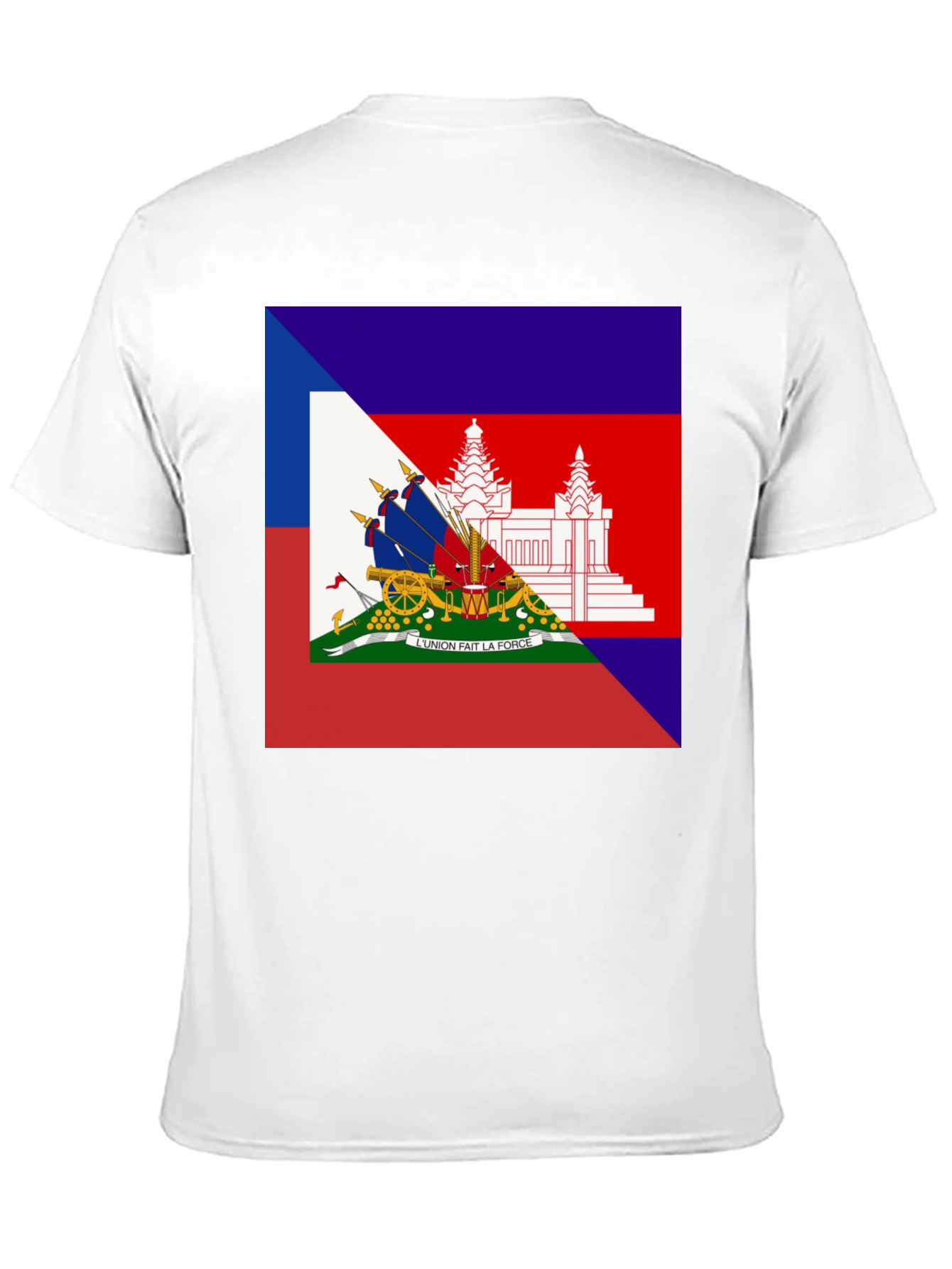 Black Haiti Flag T-Shirt Black Tee view 11