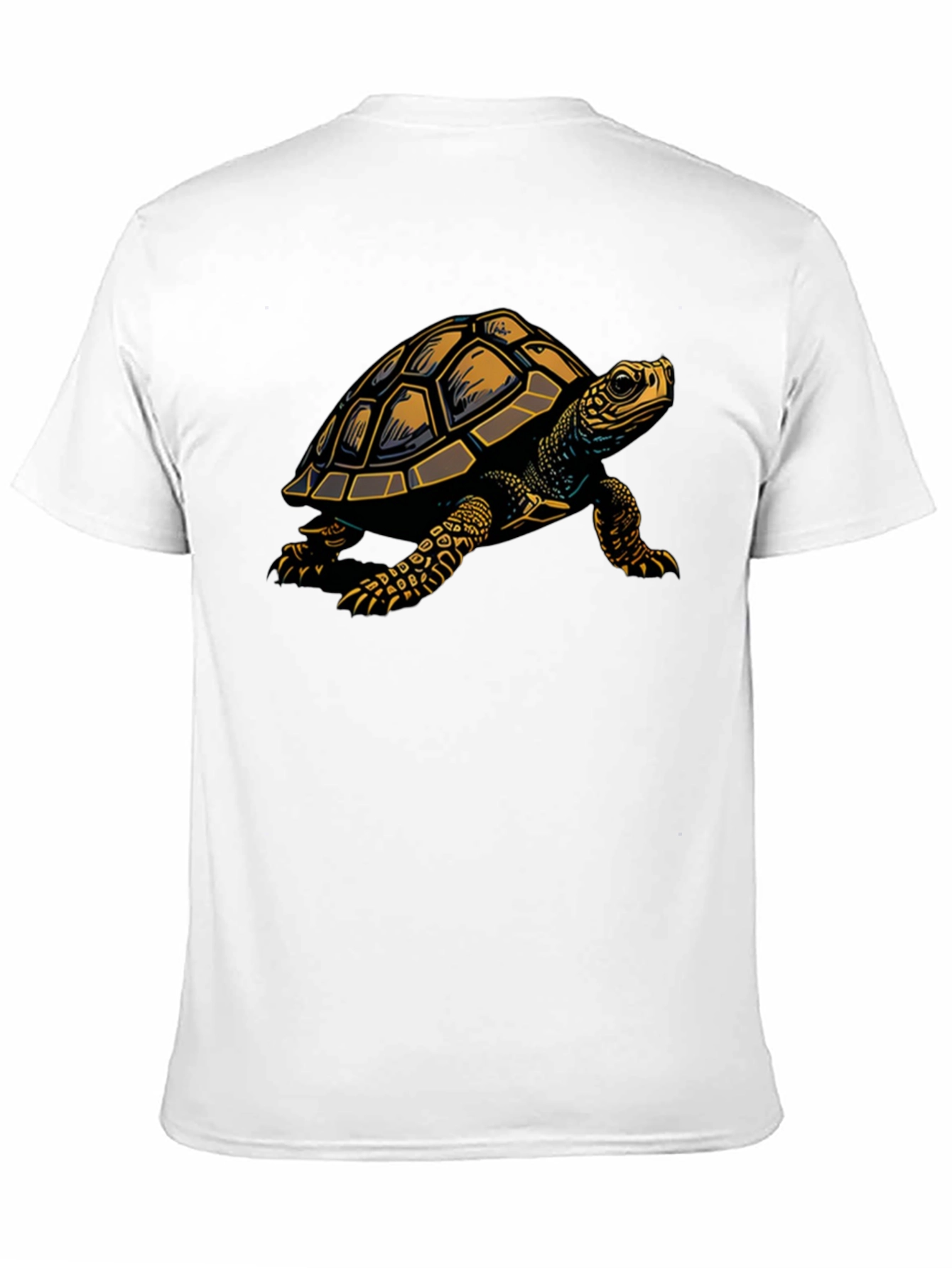 Black Turtle Graphic Tee - Stylish Black Cotton Blend T-Shirt view 11