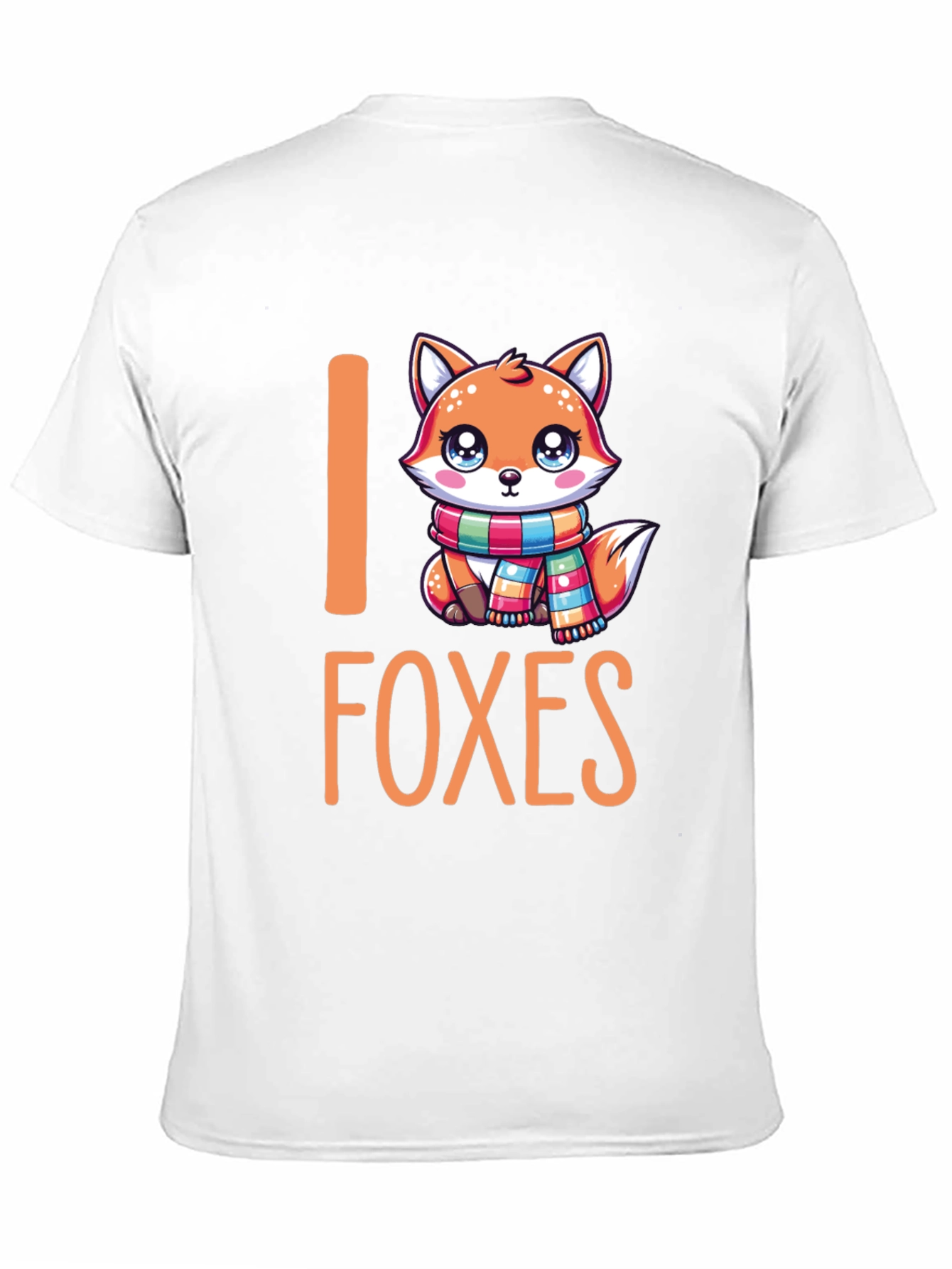 Black I Love Foxes Graphic T-Shirt view 11