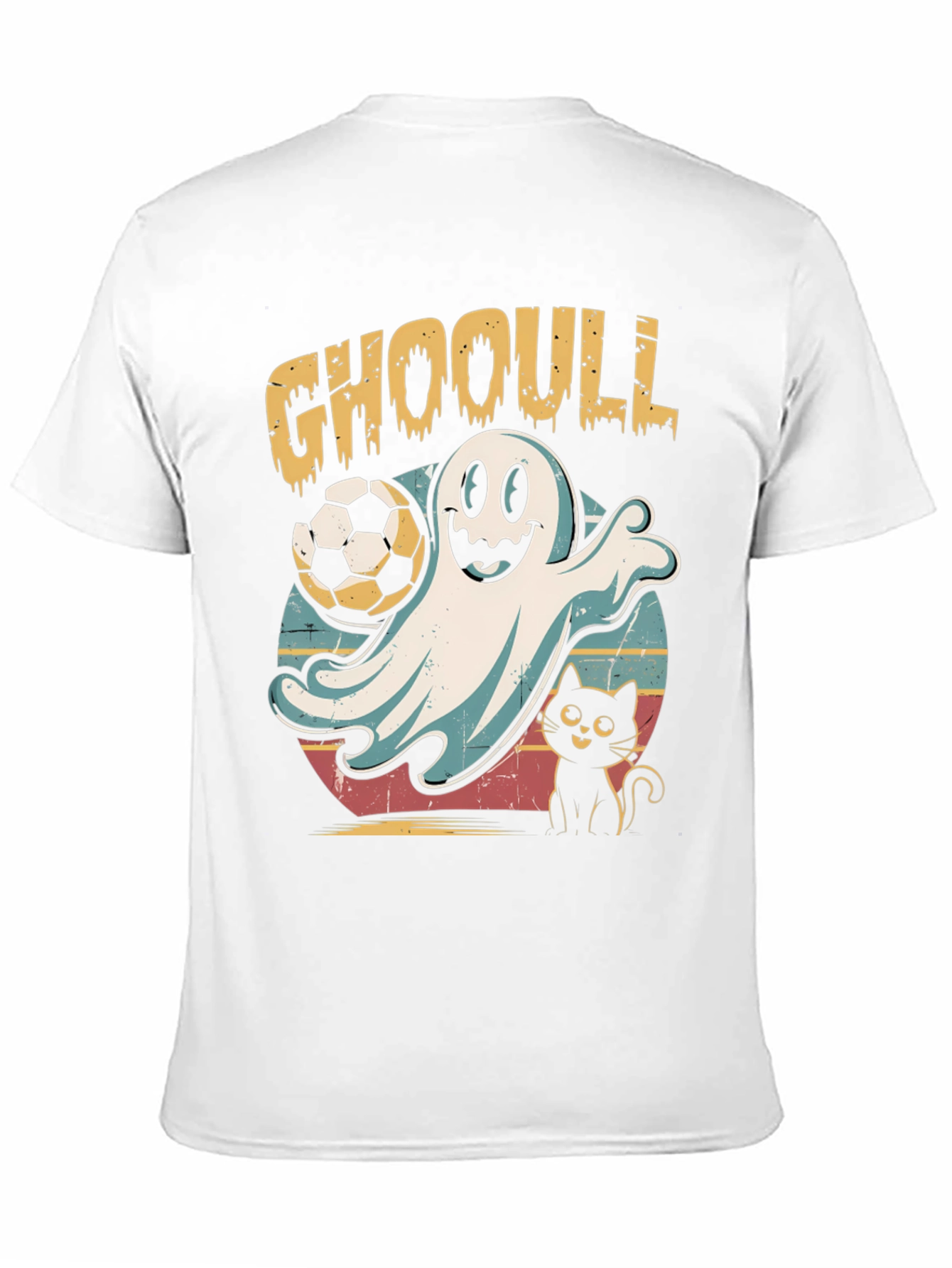 Black GHOOULL Soccer Ghost T-Shirt view 11