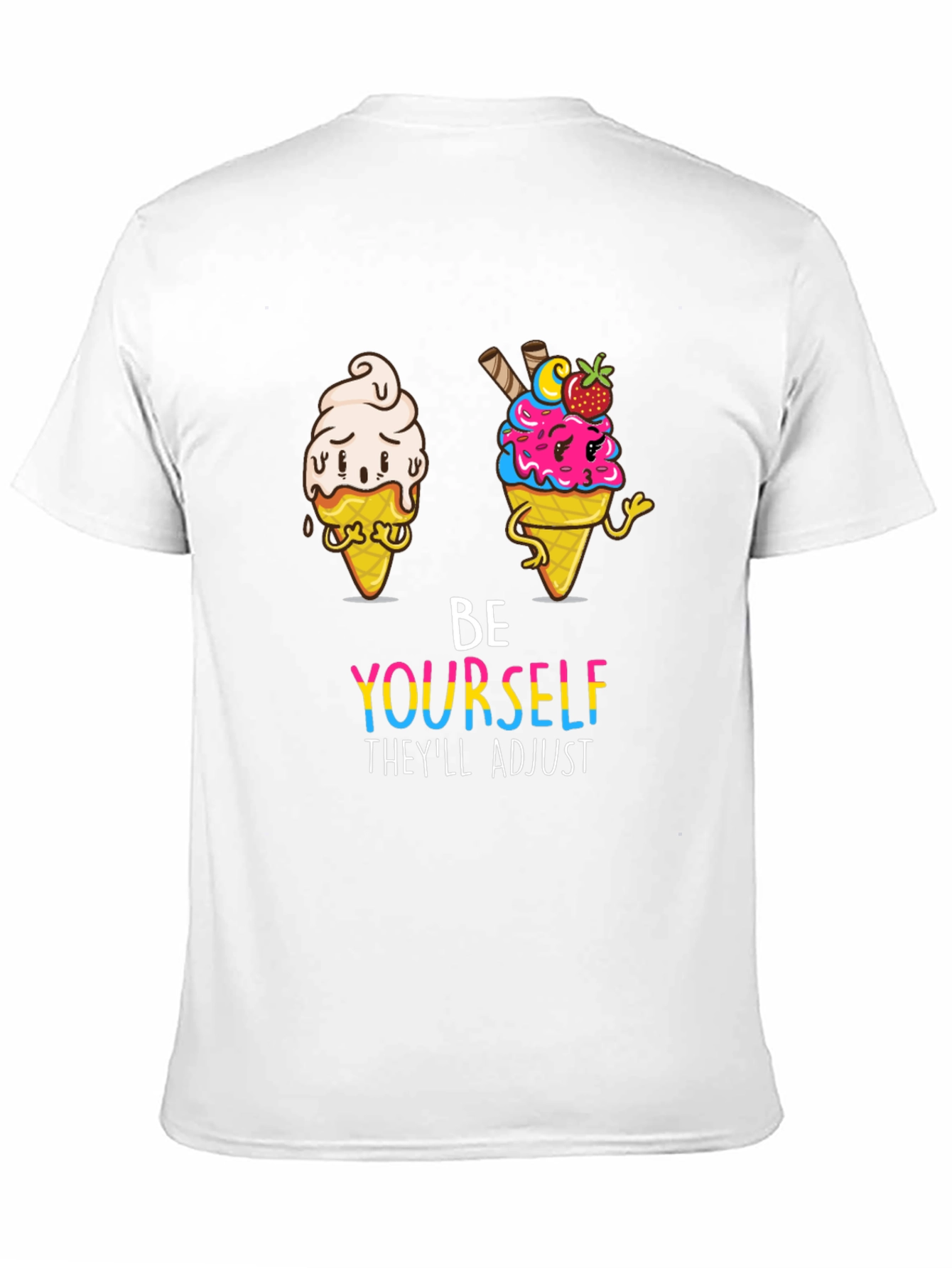 Black Be Yourself Graphic Tee view 11