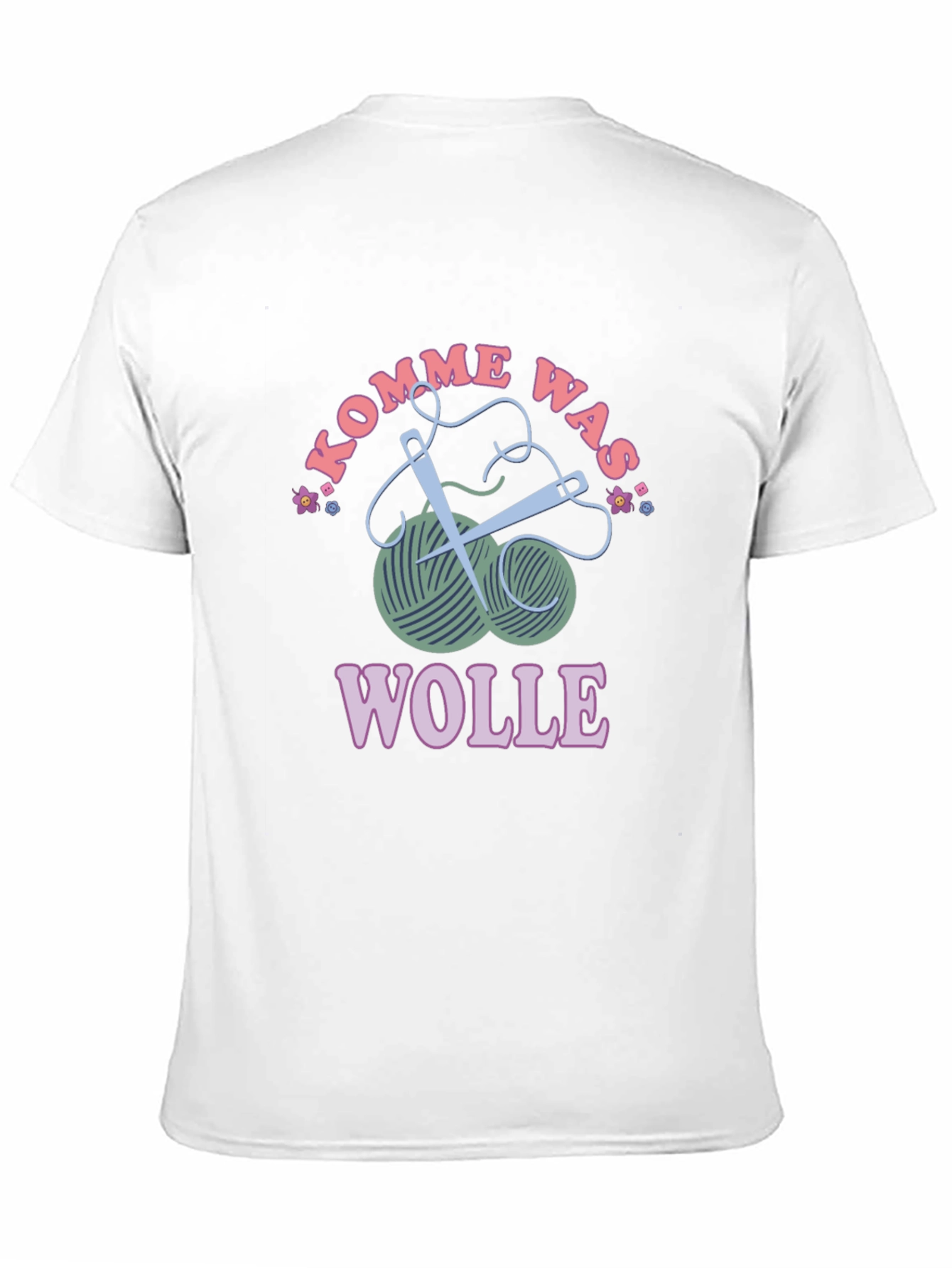 Black Kommen Was Wolle T-Shirt - Knitting Love view 11