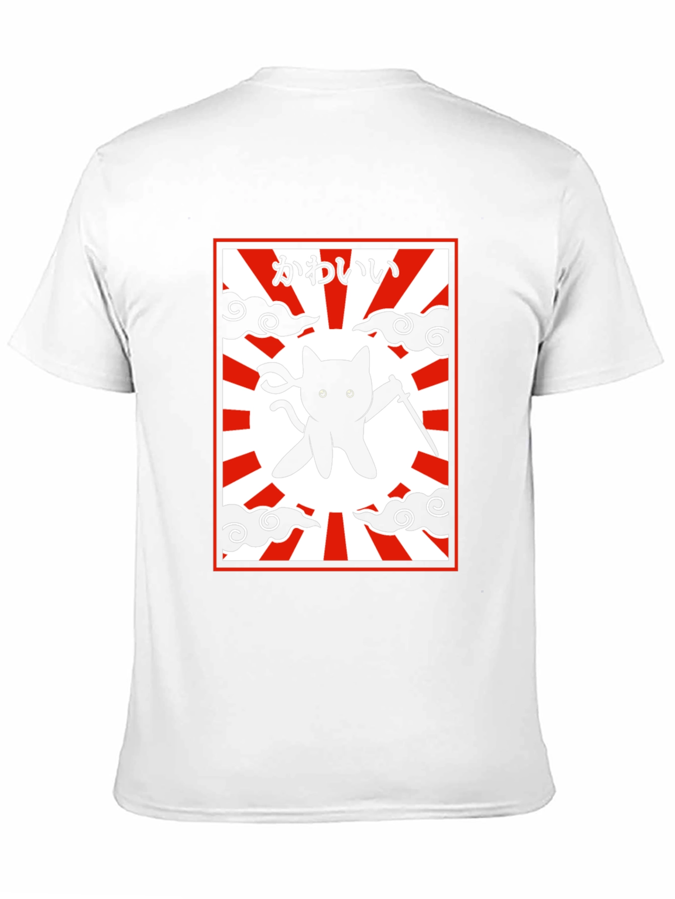 Black Ninja Cat Graphic T-Shirt - Kawaii Japanese Design view 11