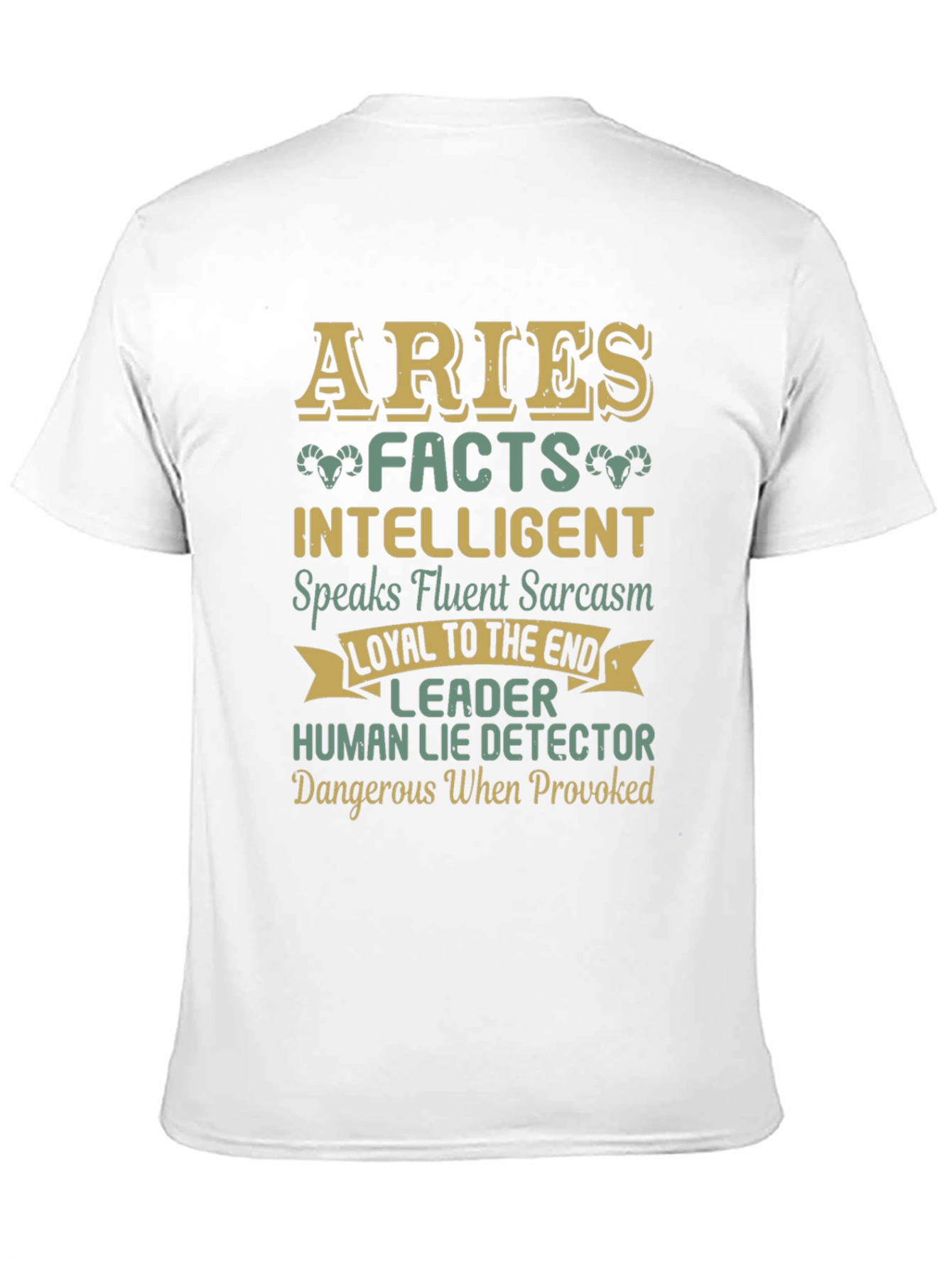 Aries Zodiac Sign Graphic Tee - 11