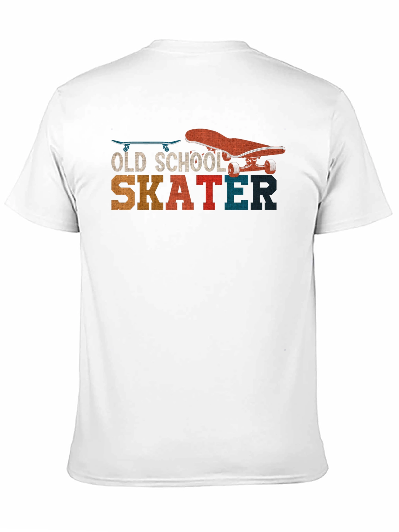 Black Old School Skater Graphic T-Shirt - Retro Style view 11