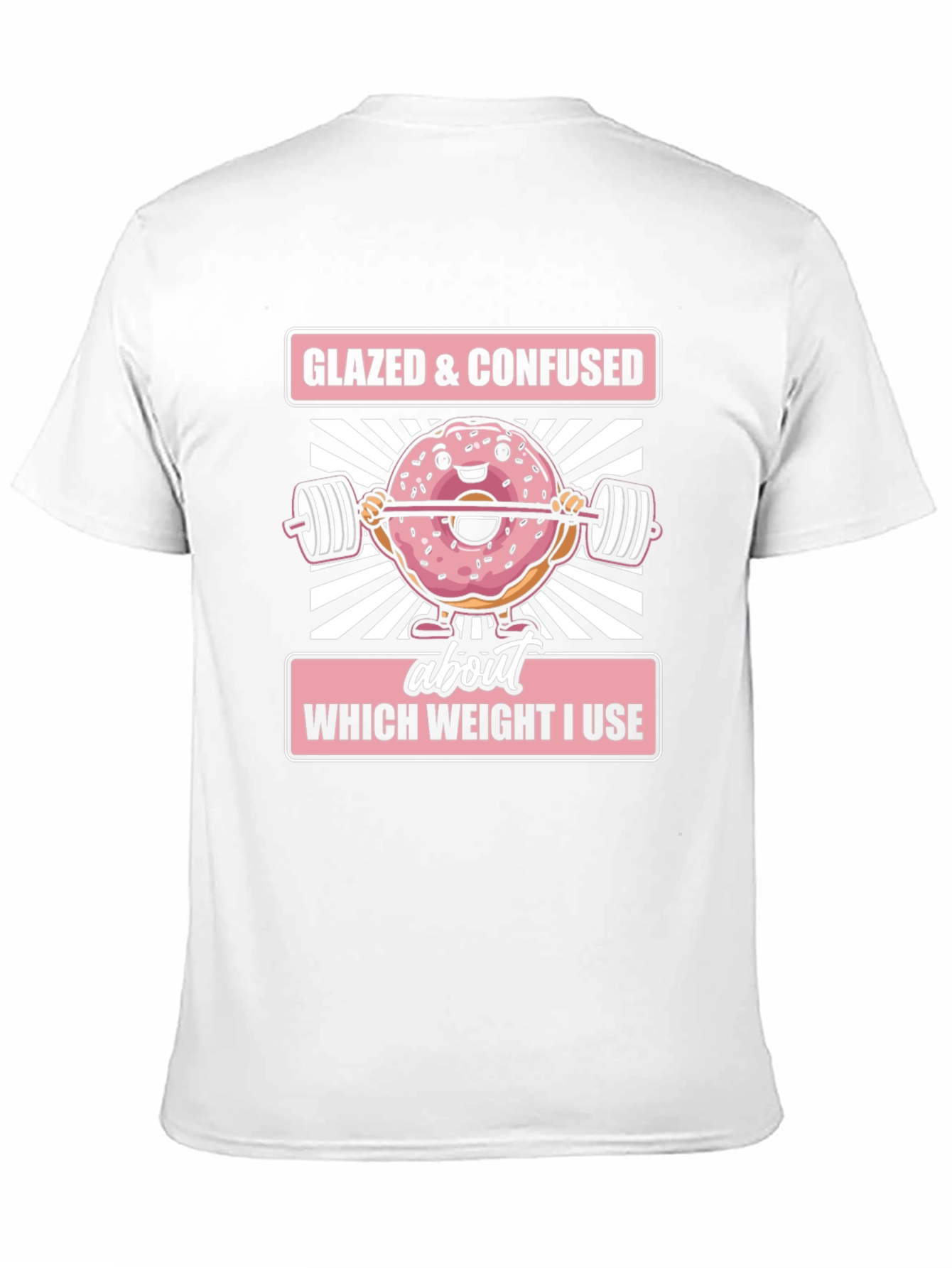 Black Glazed & Confused Donut Weightlifting T-Shirt view 11