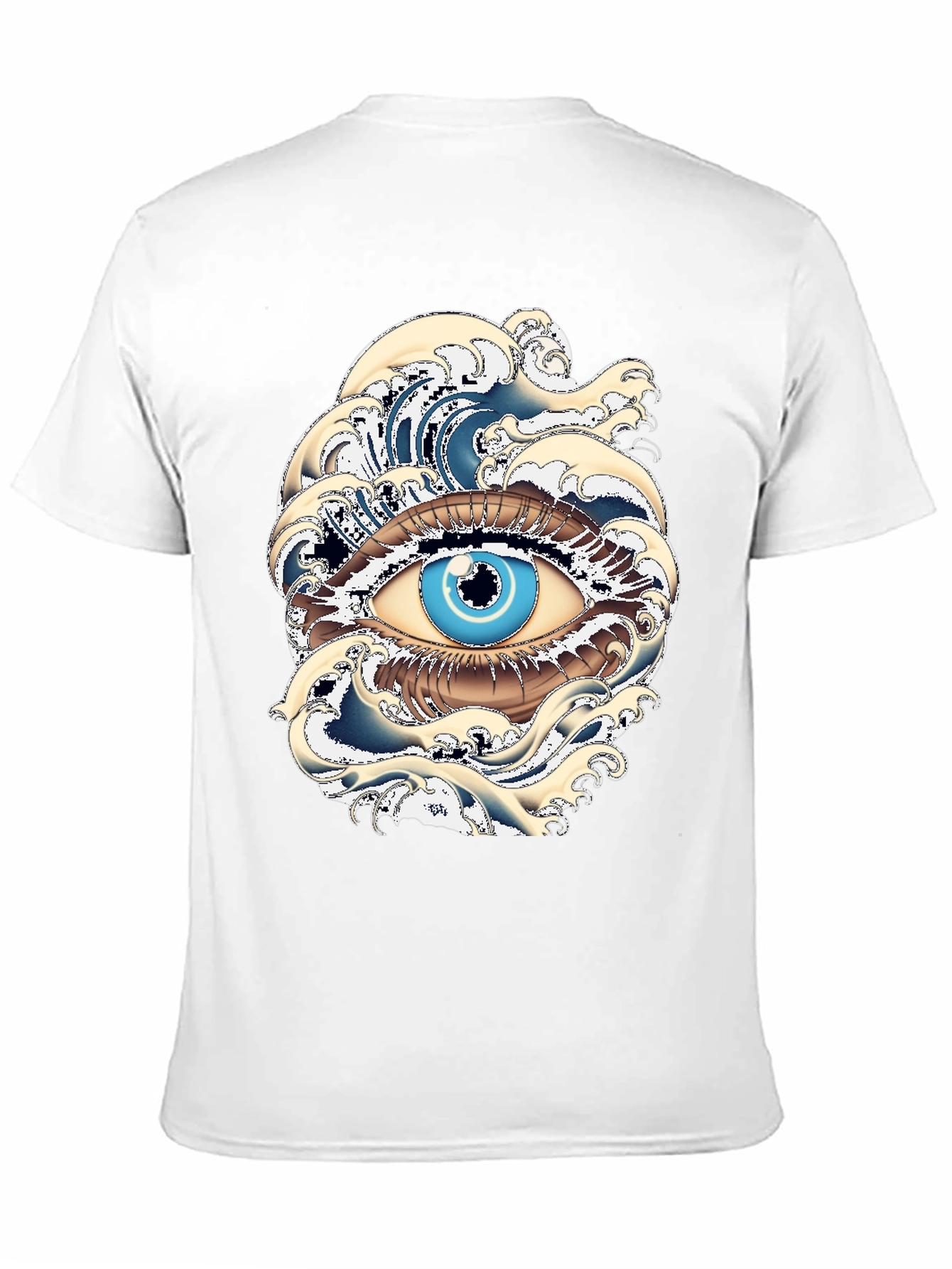 Black Eye of the Ocean Graphic Tee - Black view 11
