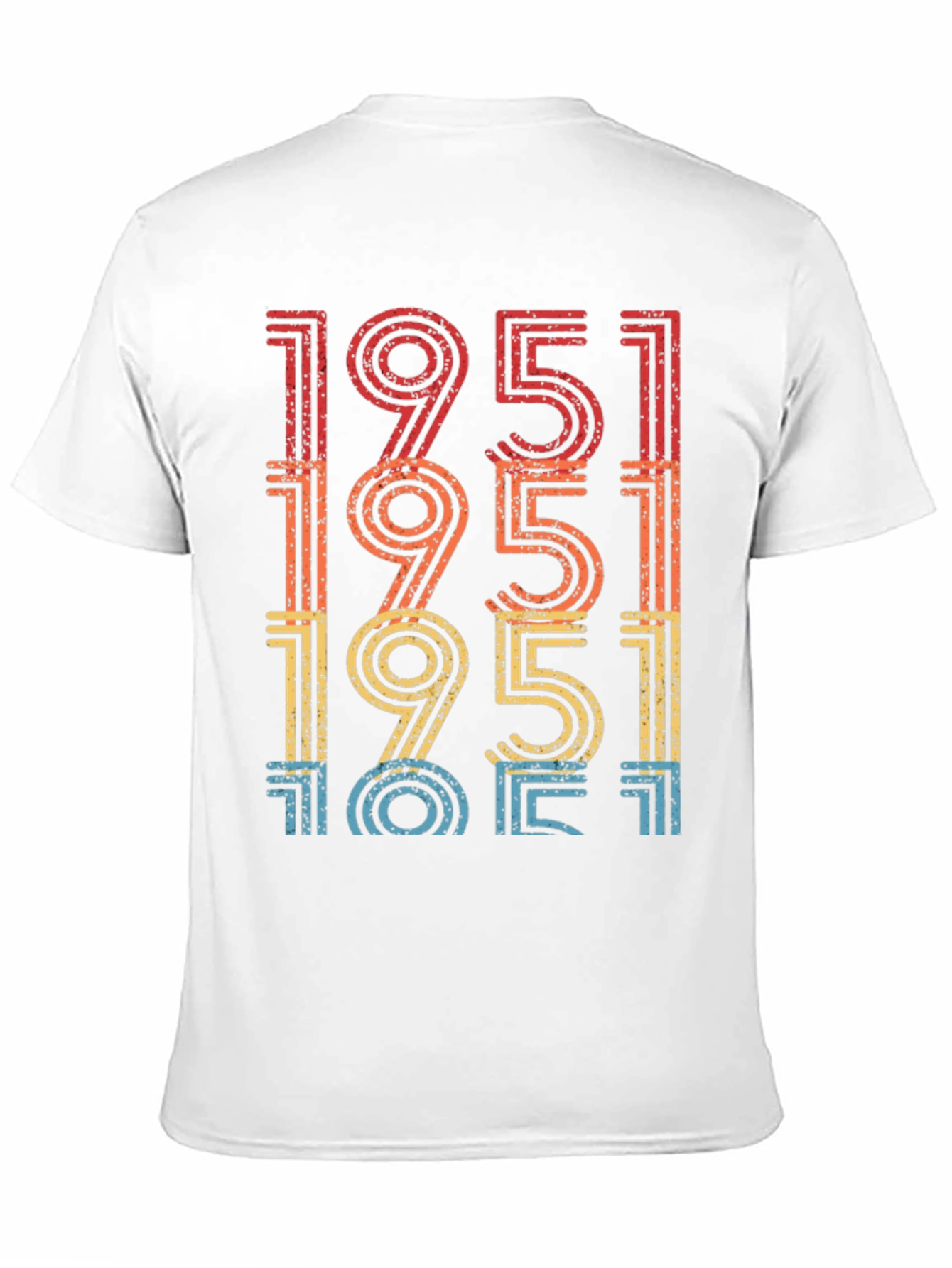 Black Retro 1951 Birthday T-Shirt view 11