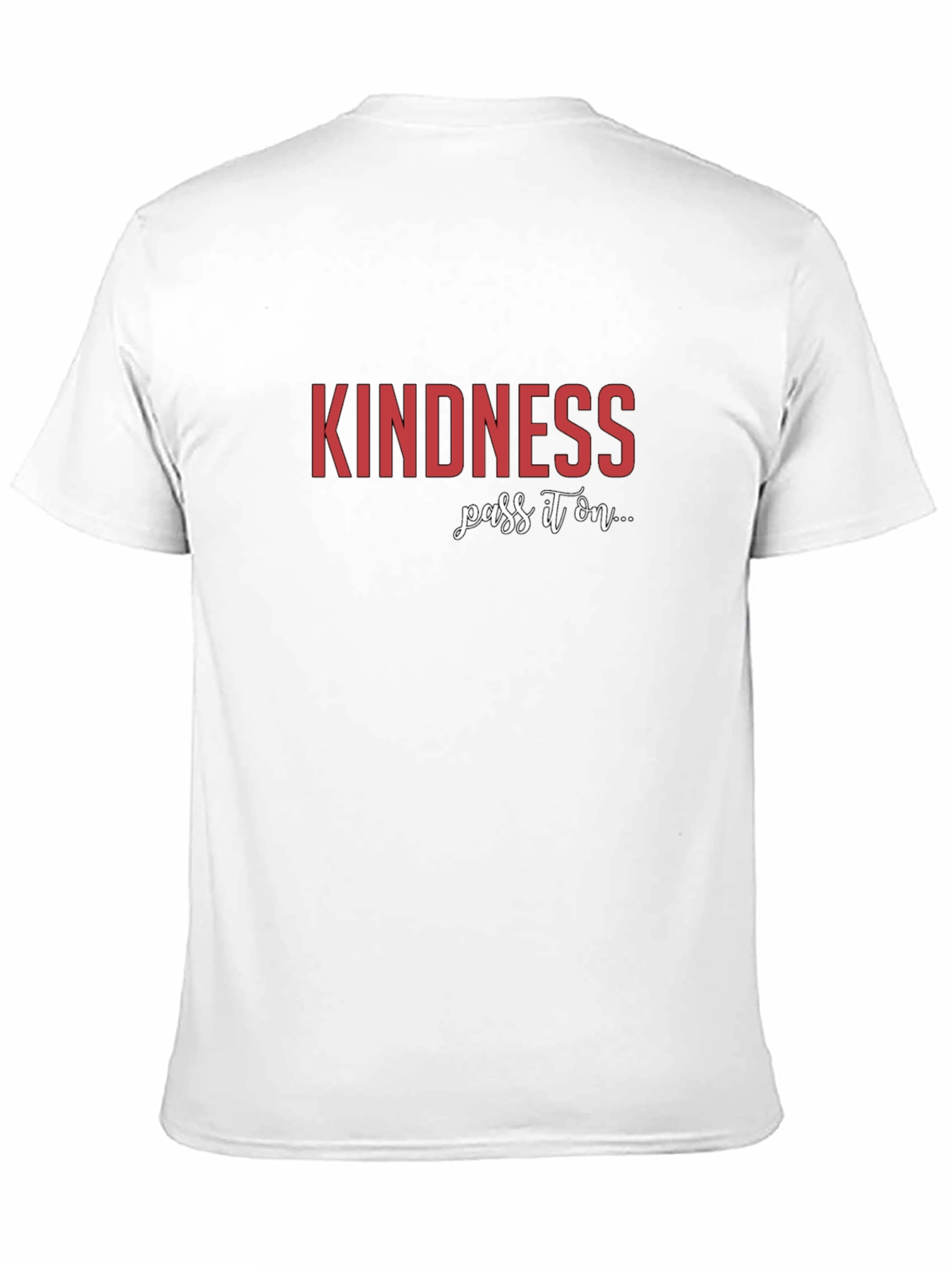 Black Kindness Pass It On Black Graphic Tee view 11