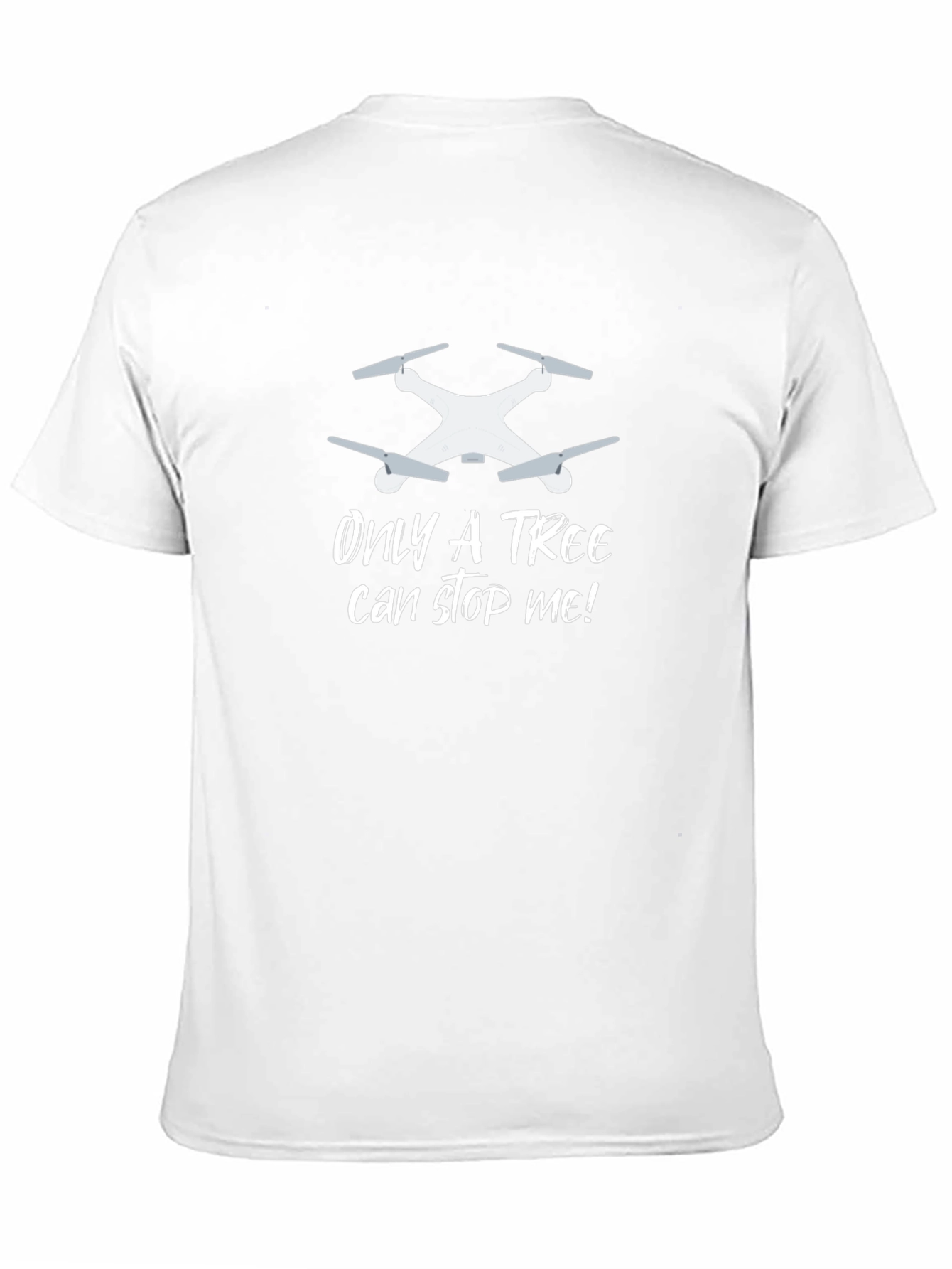 Black Drone Pilot T-Shirt - "Only A Tree Can Stop Me!" view 11