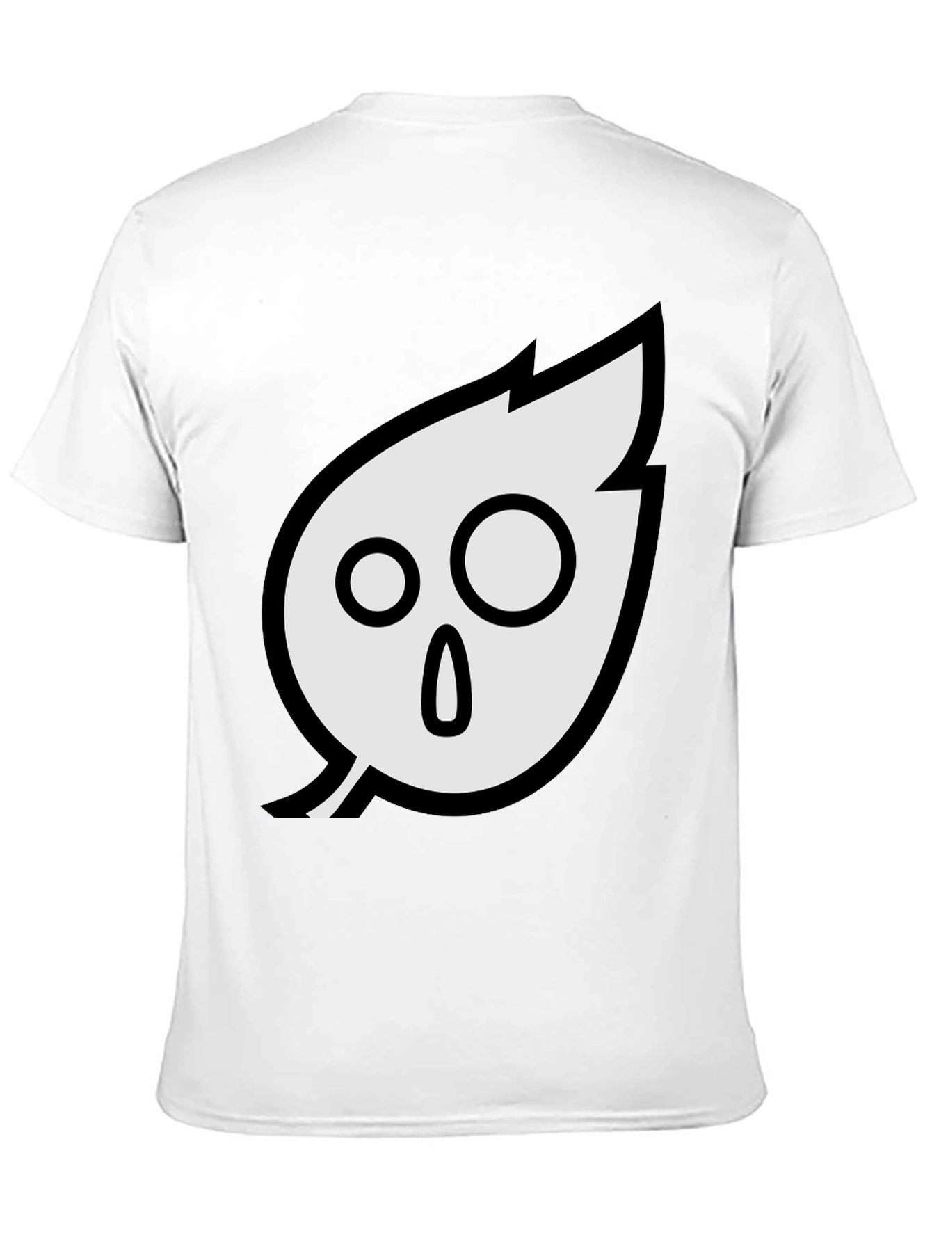 Black Spooky Leaf Graphic Tee - Soft Cotton Blend view 11