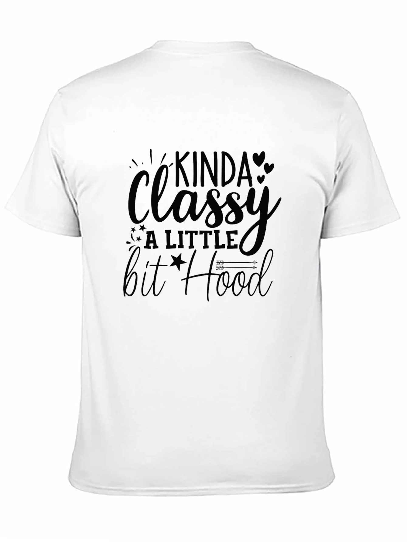 Black Kinda Classy, A Little Bit Hood T-Shirt view 11