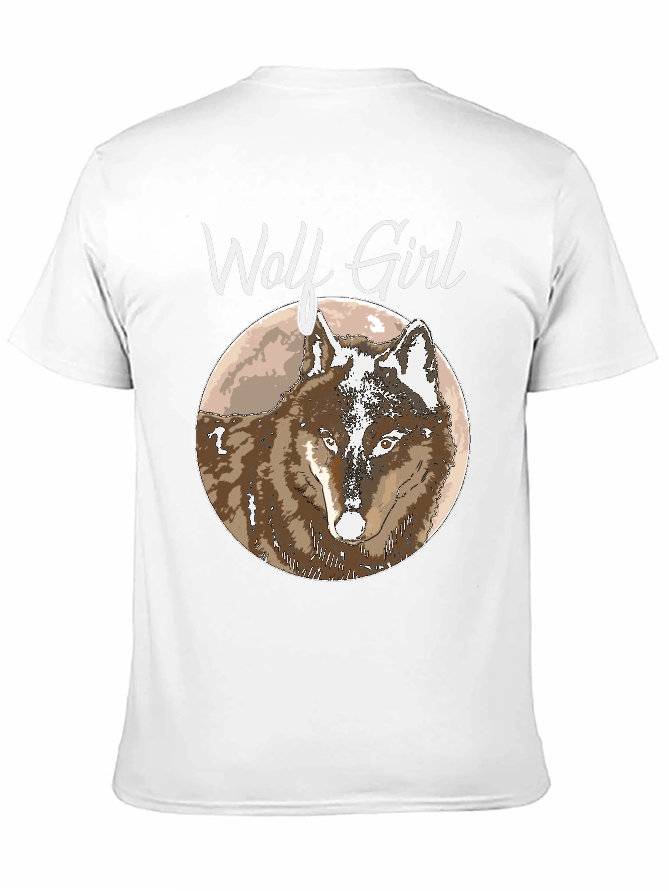 Black Wolf Girl T-Shirt view 11