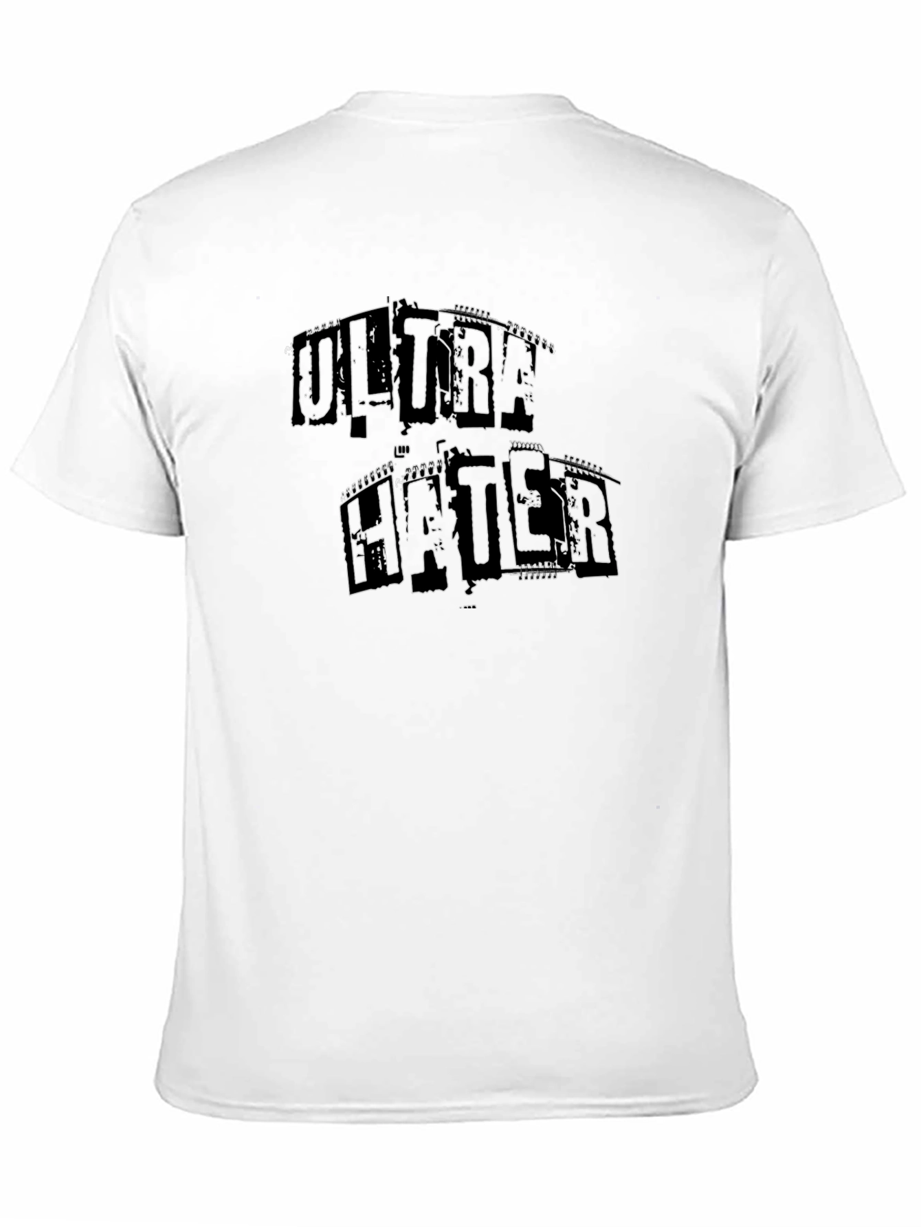 Black Ultra Hater Graphic Tee - Bold Statement T-Shirt view 11
