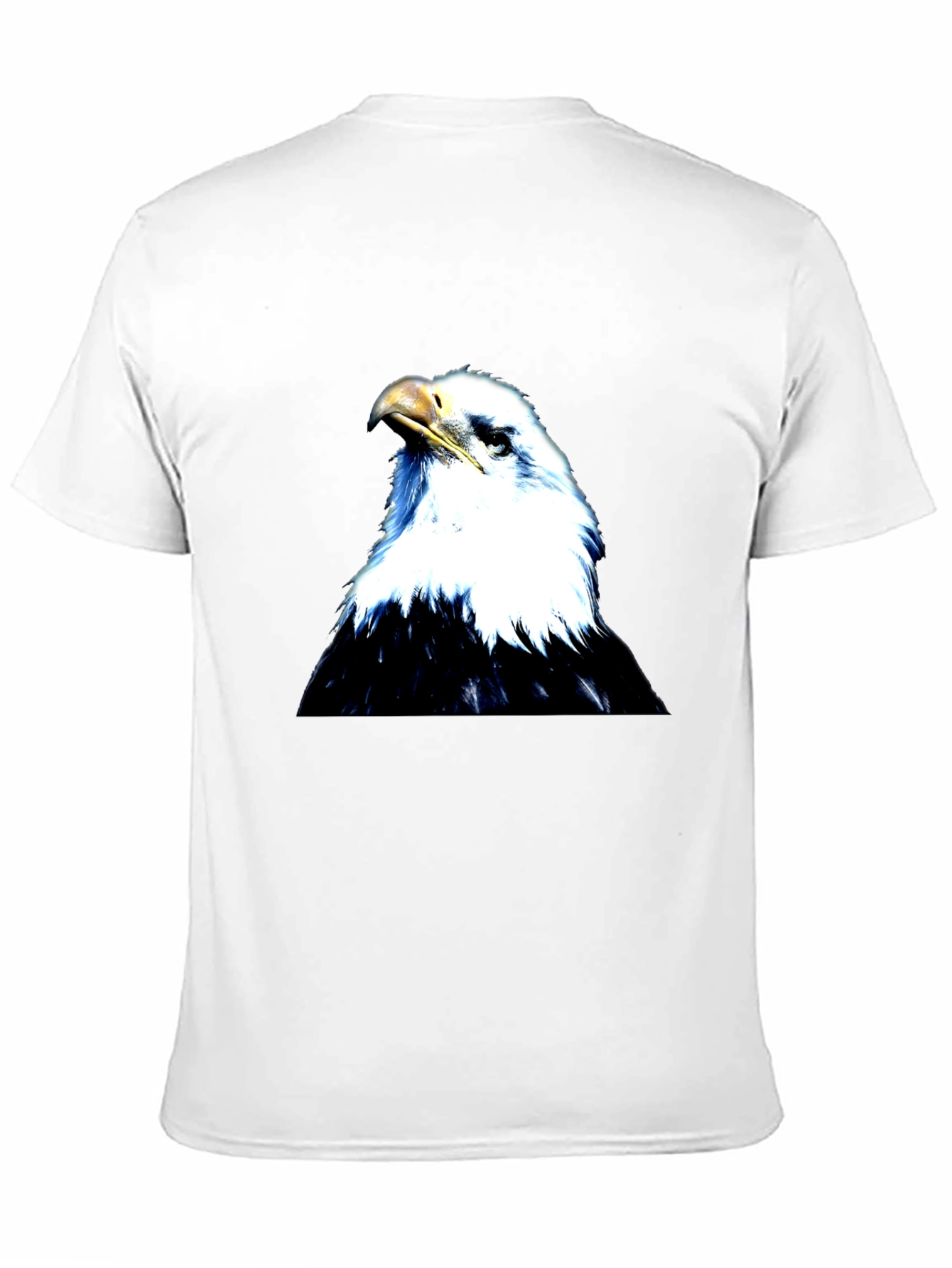 Black Eagle Graphic Black T-Shirt for Men view 11