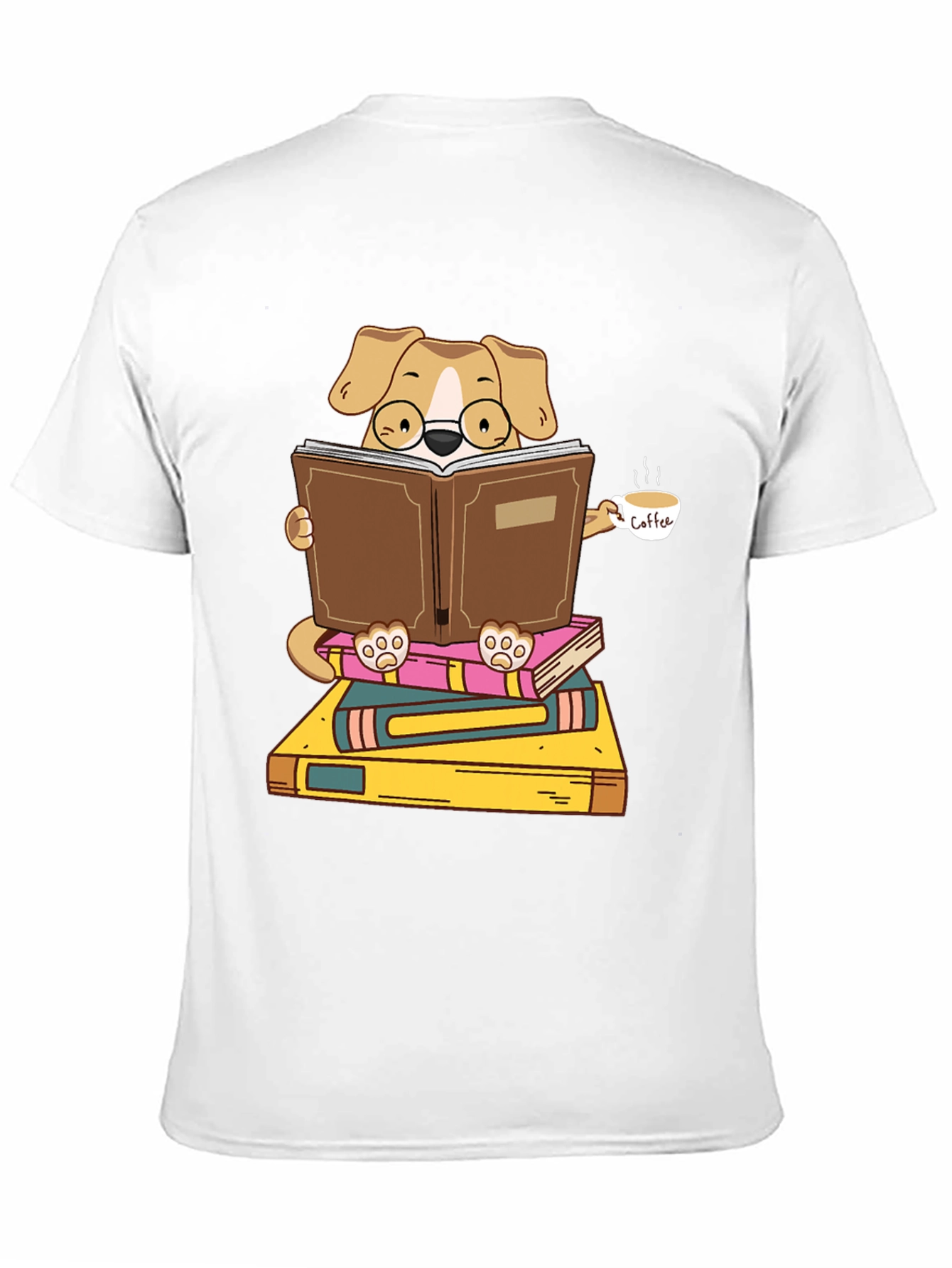 Black Bookworm Dog Graphic T-Shirt view 11