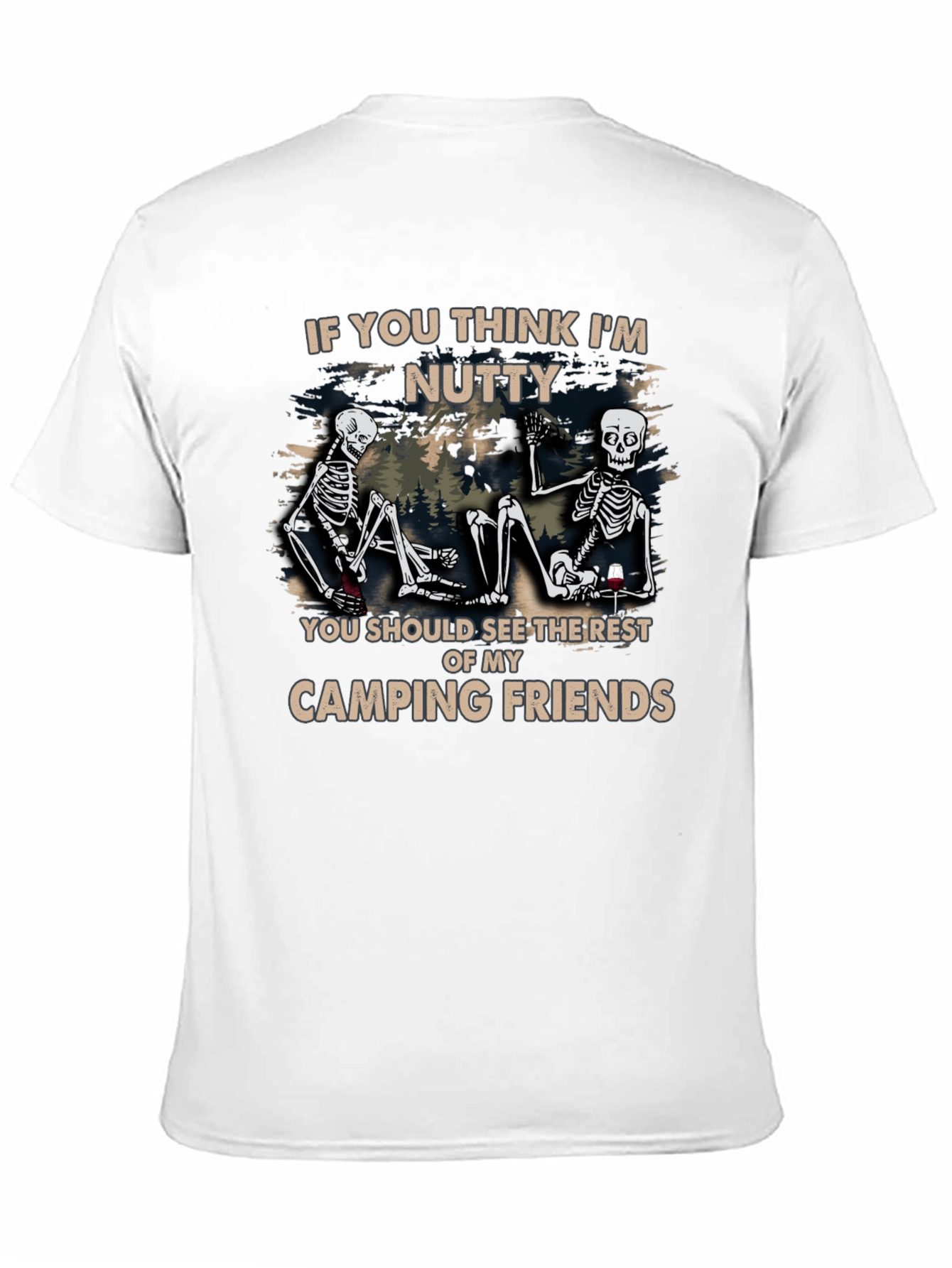 Black Camping Friends Graphic T-Shirt view 11