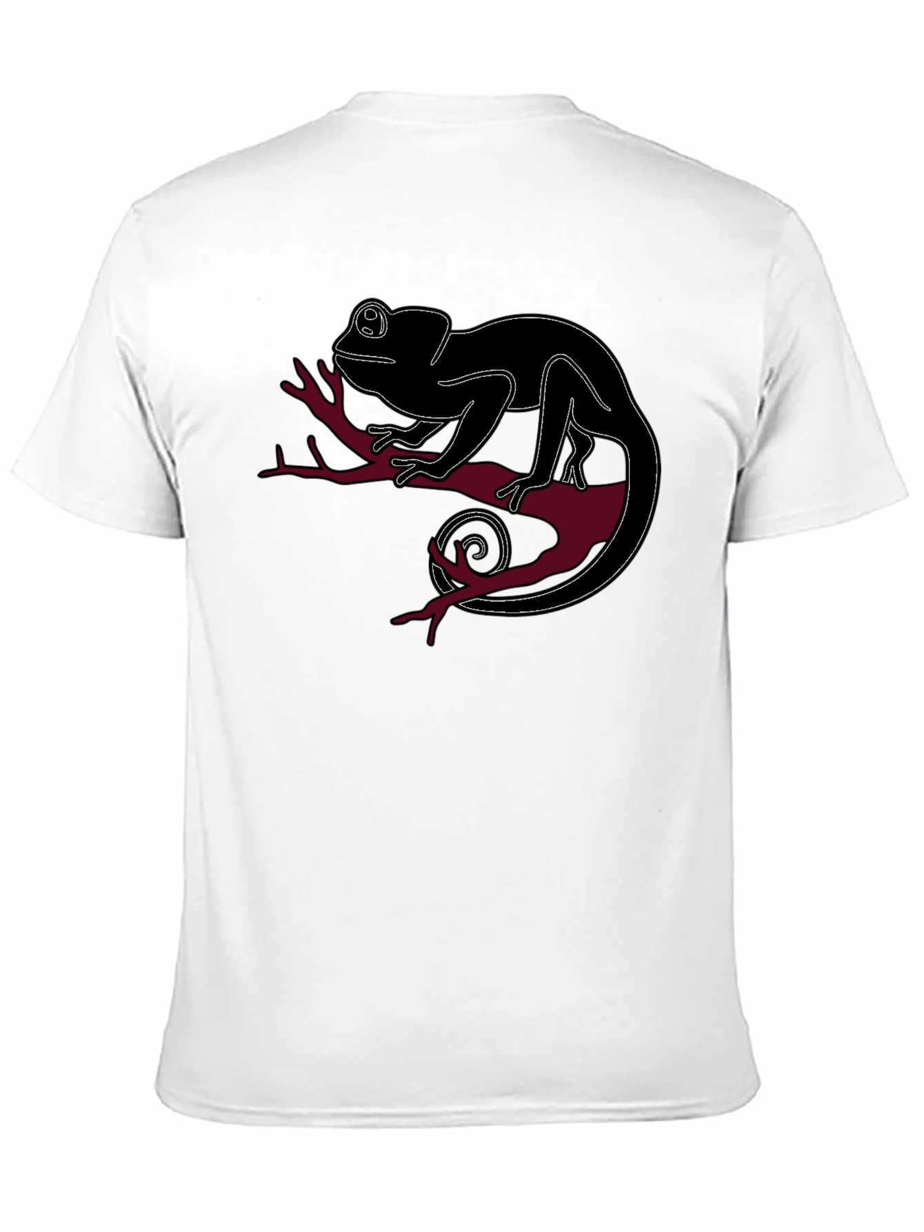 Black Chameleon Graphic Tee - Unique Animal Design view 11
