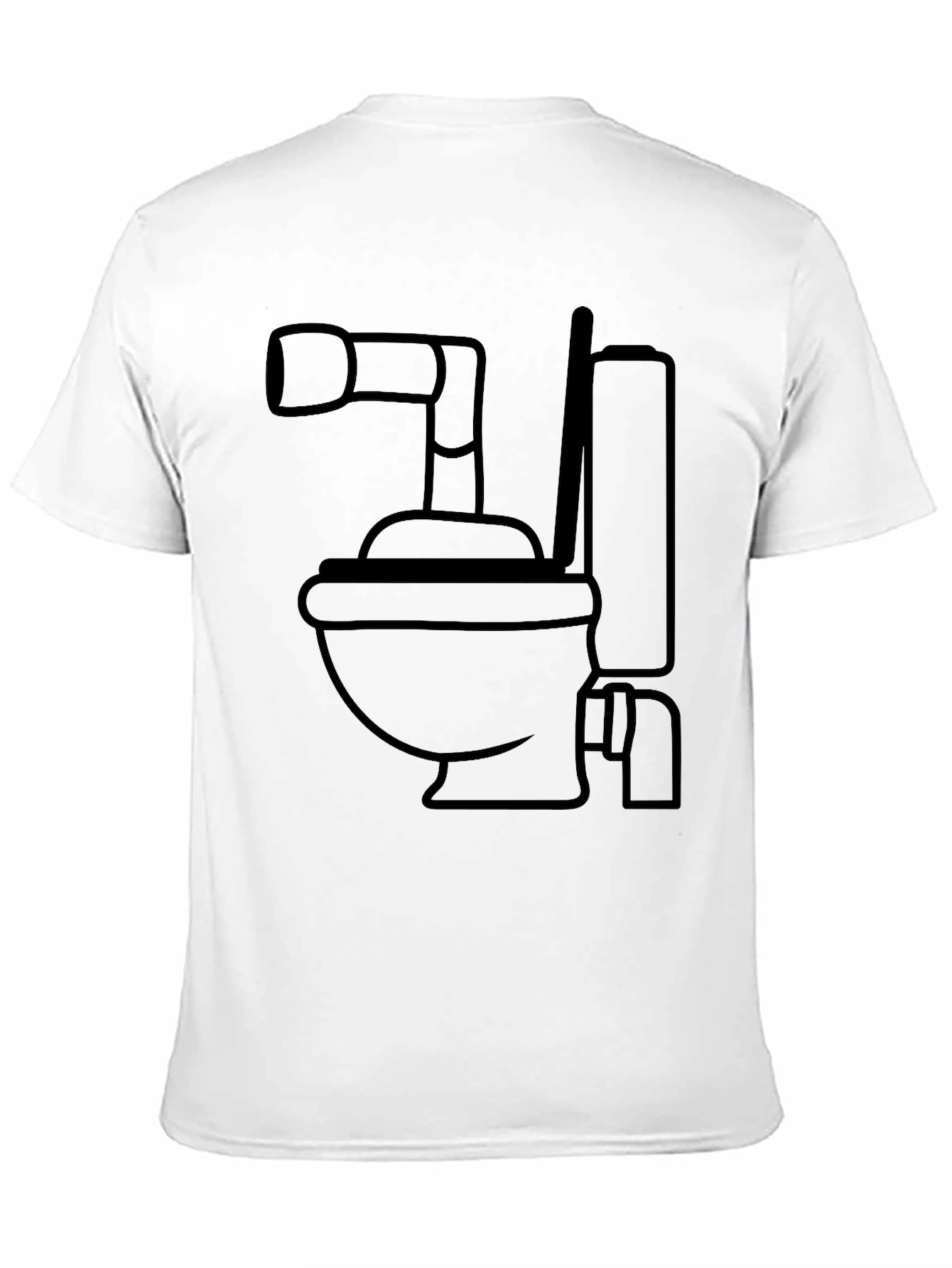 Black Toilet Humor T-Shirt - Bold Graphic Tee for Bathroom Enthusiasts view 11