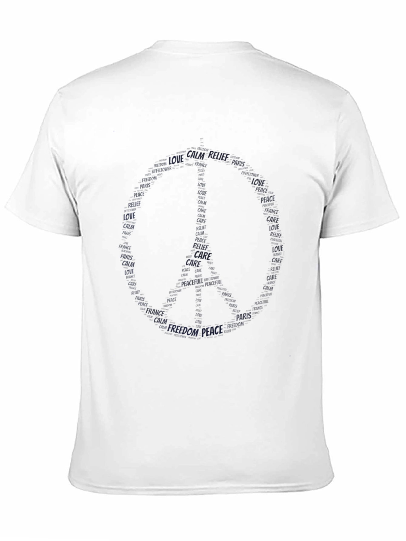 Black Peace and Love Crew Neck Tee view 11