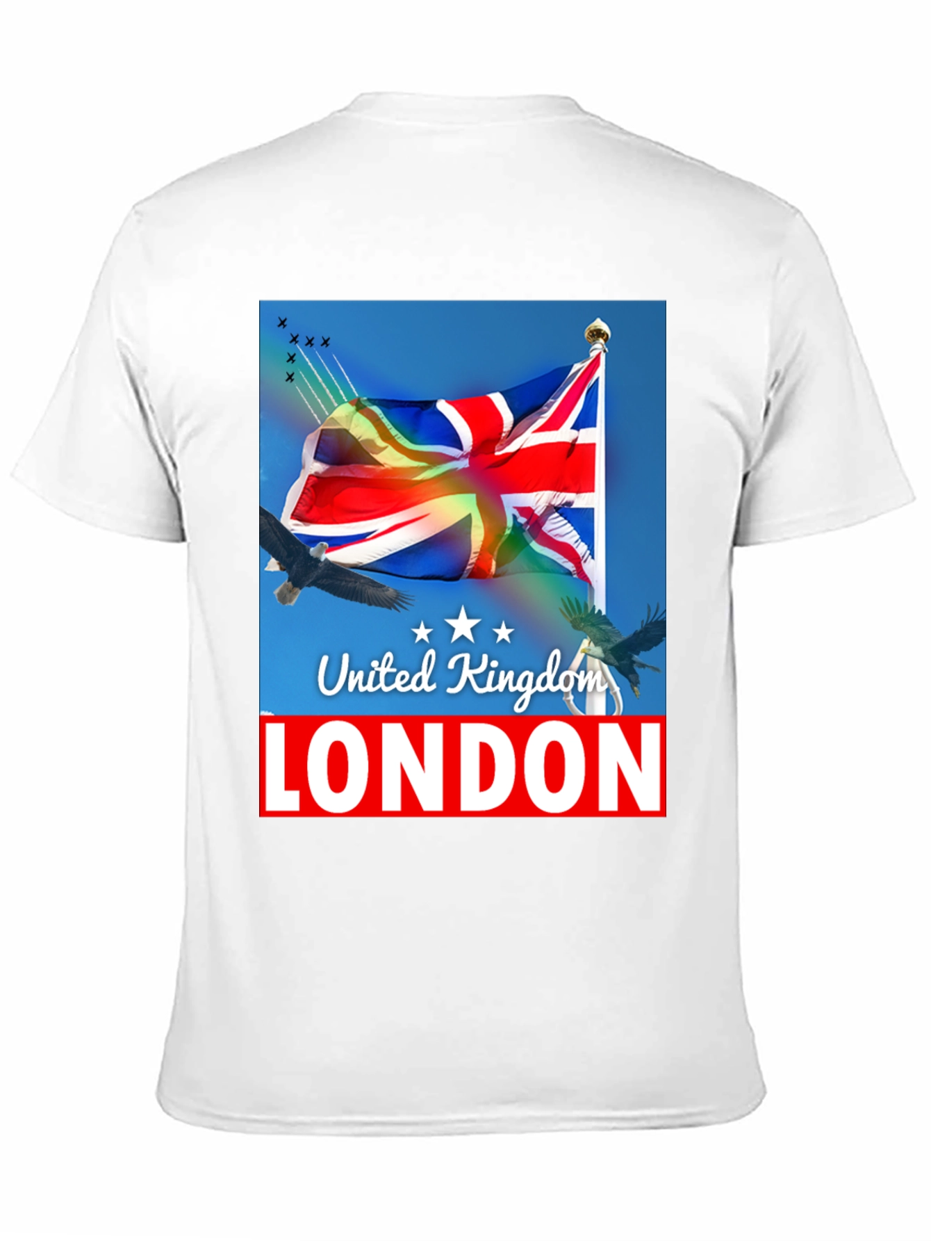 United Kingdom London Flag Graphic T-Shirt - 11
