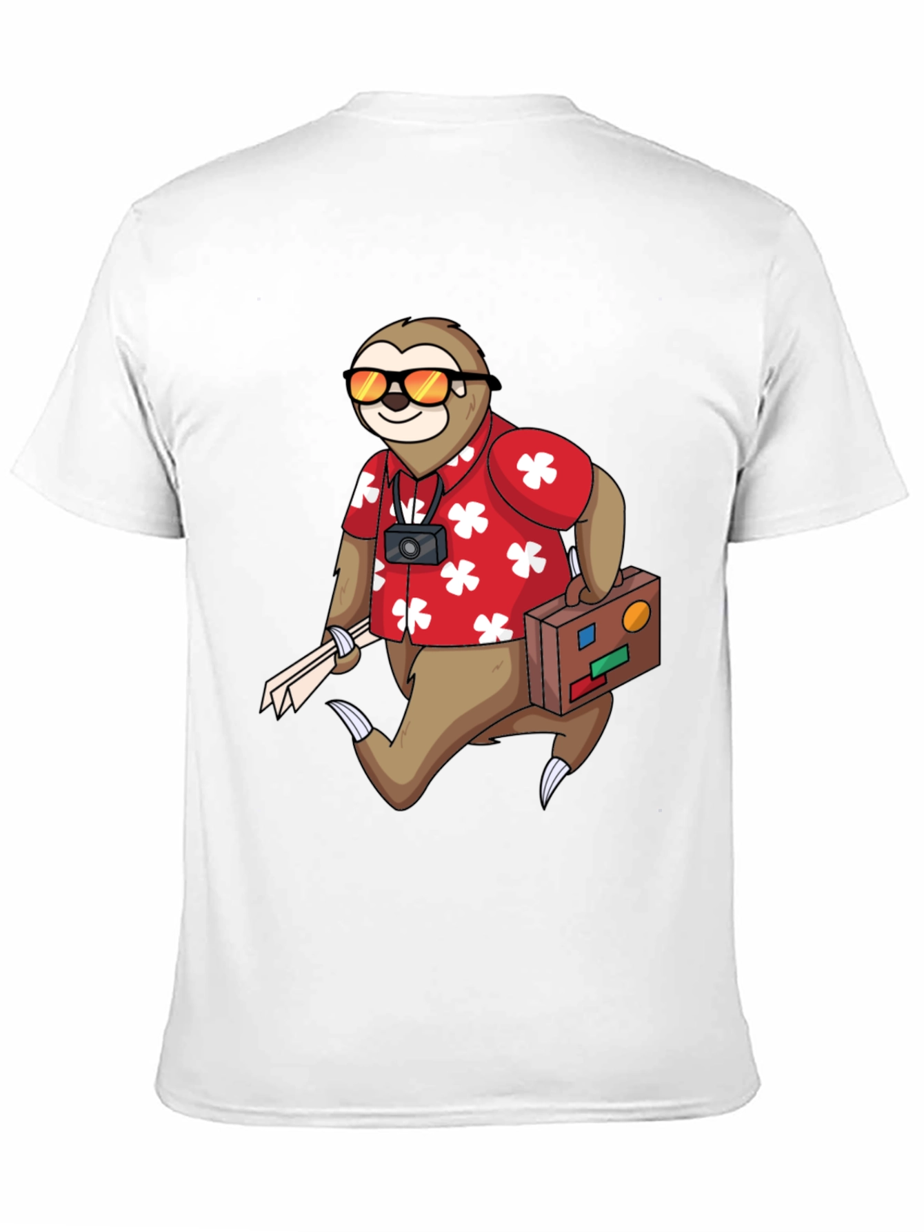 Black Sloth Tourist Graphic Tee - Comfy & Fun view 11