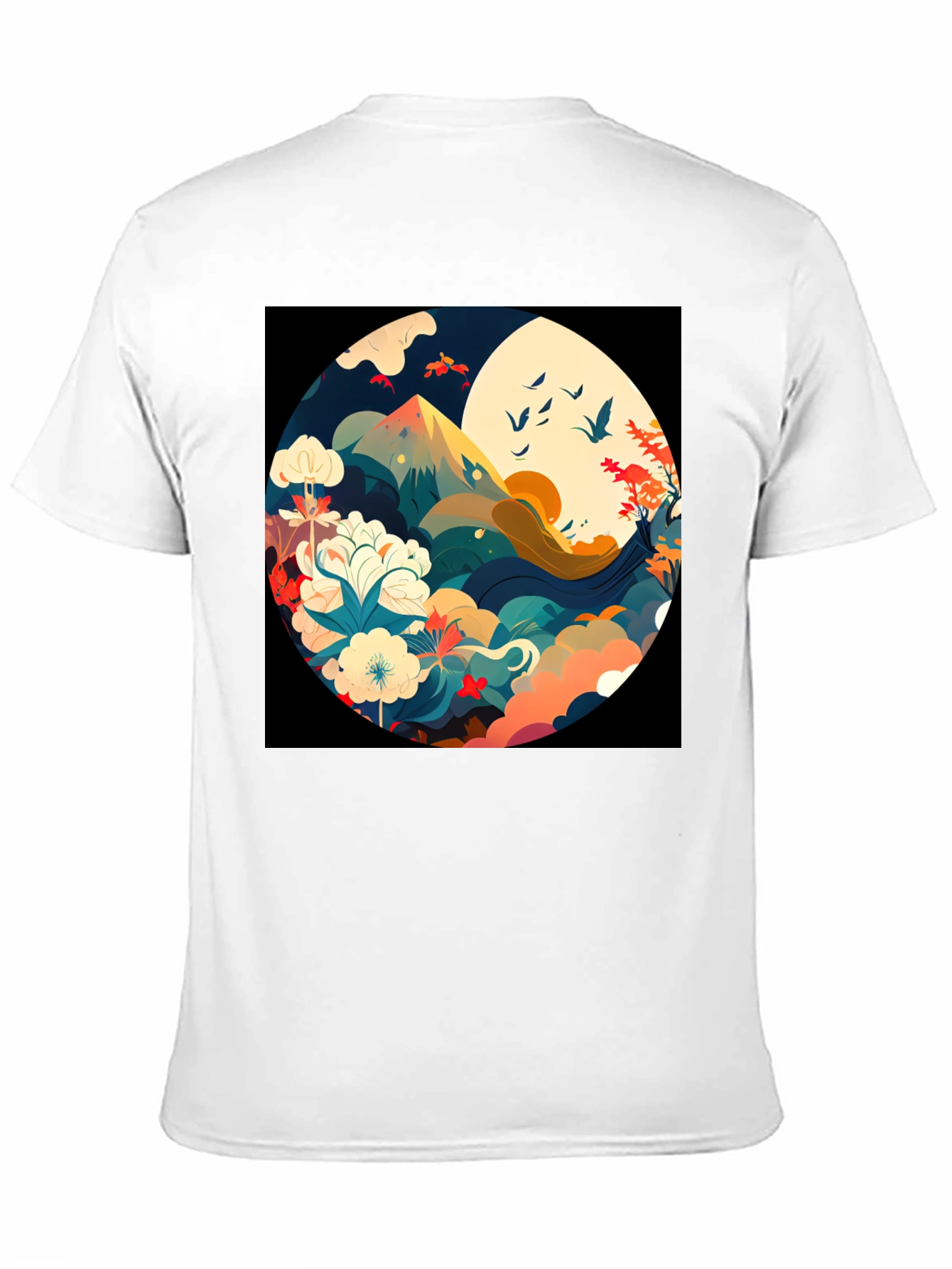 Black Nature Circle Graphic Tee - Stylish Comfort view 11