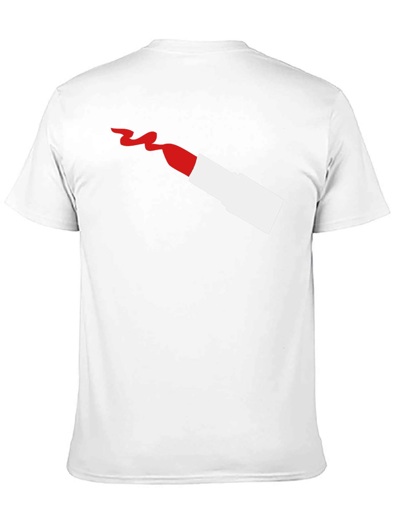 Black Modern Lipstick Graphic Tee - Stylish Men's T-Shirt view 11