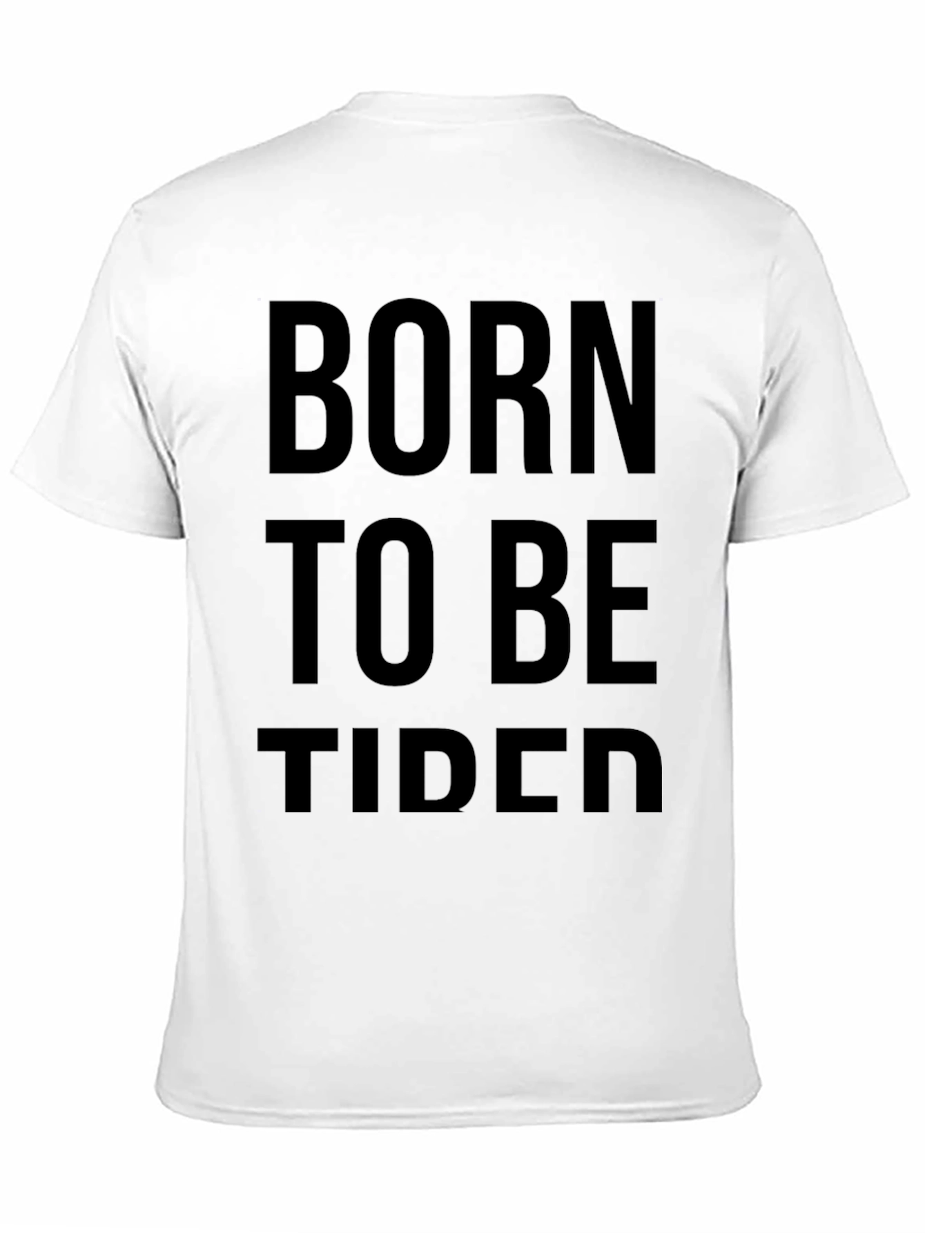 Black Born to Be Tided Black Graphic Tee view 11