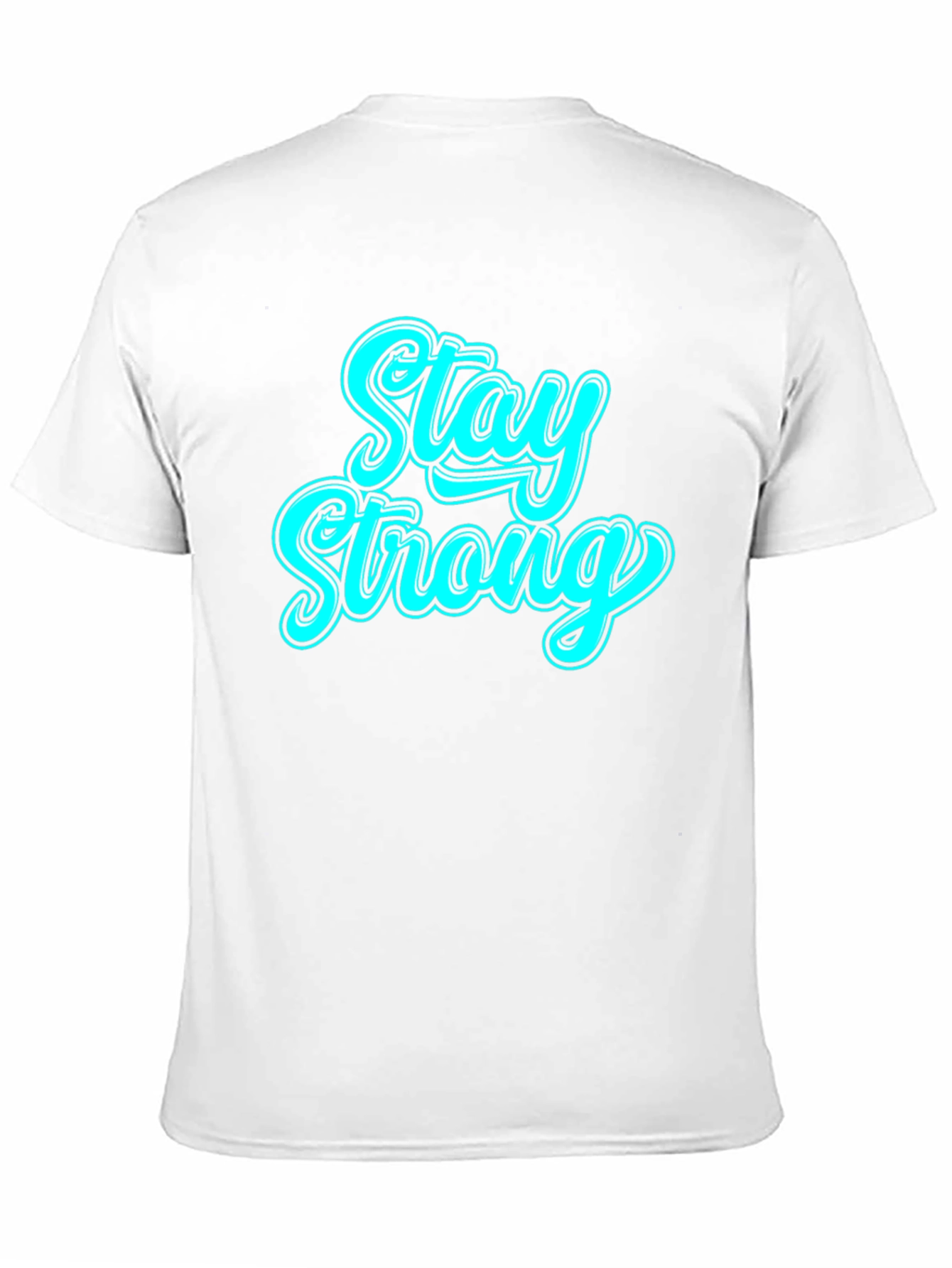 Black Stay Strong Black Graphic T-Shirt view 11