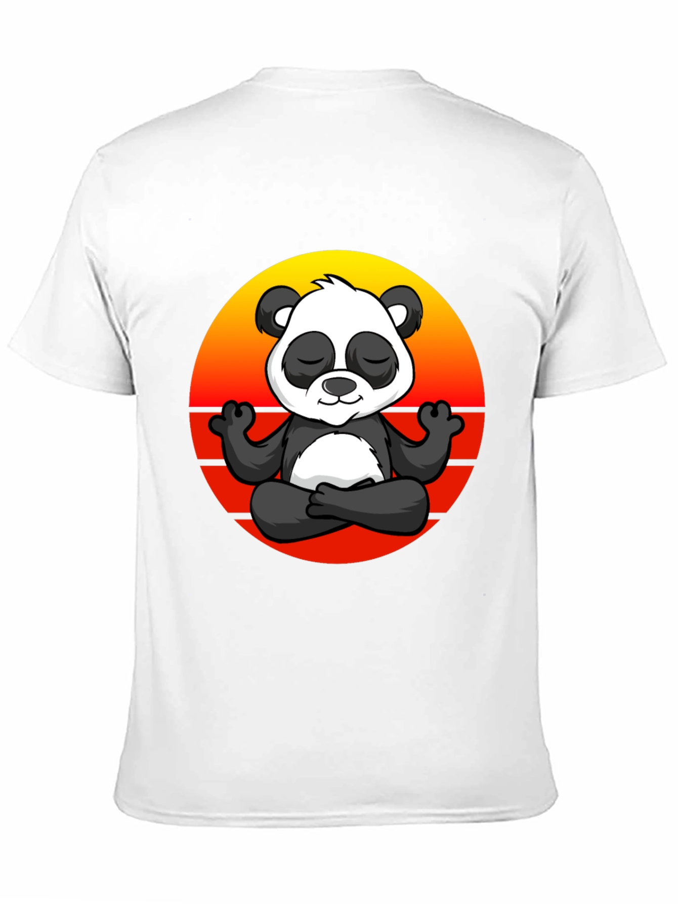 Black Zen Panda Graphic Tee - Black T-Shirt view 11