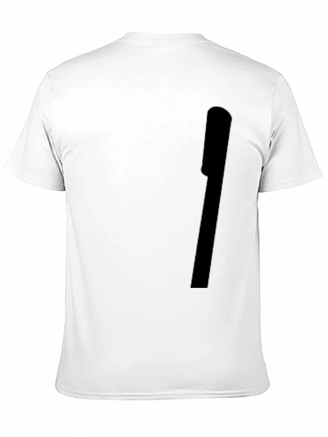 Black Men's Solid Black Crew Neck T-Shirt view 11