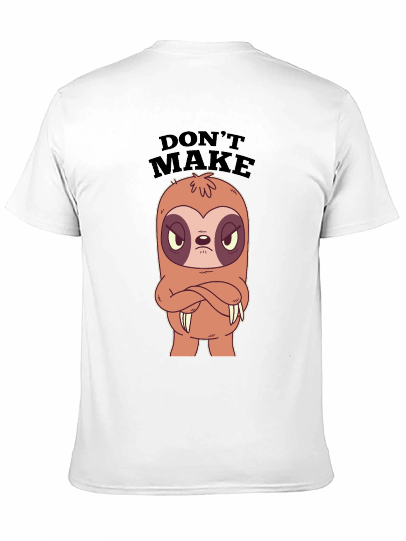 Black Don't Make Me Angry Sloth Graphic Tee view 11