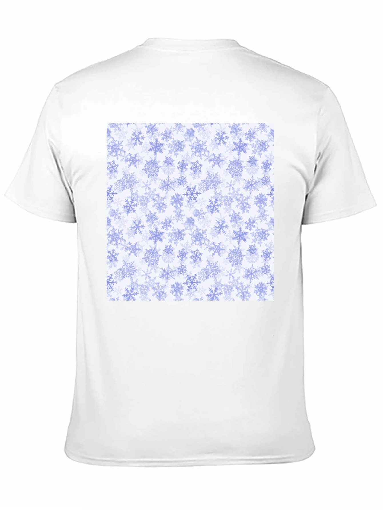 Black Snowflake Pattern Tee - Winter Holiday Style! view 11
