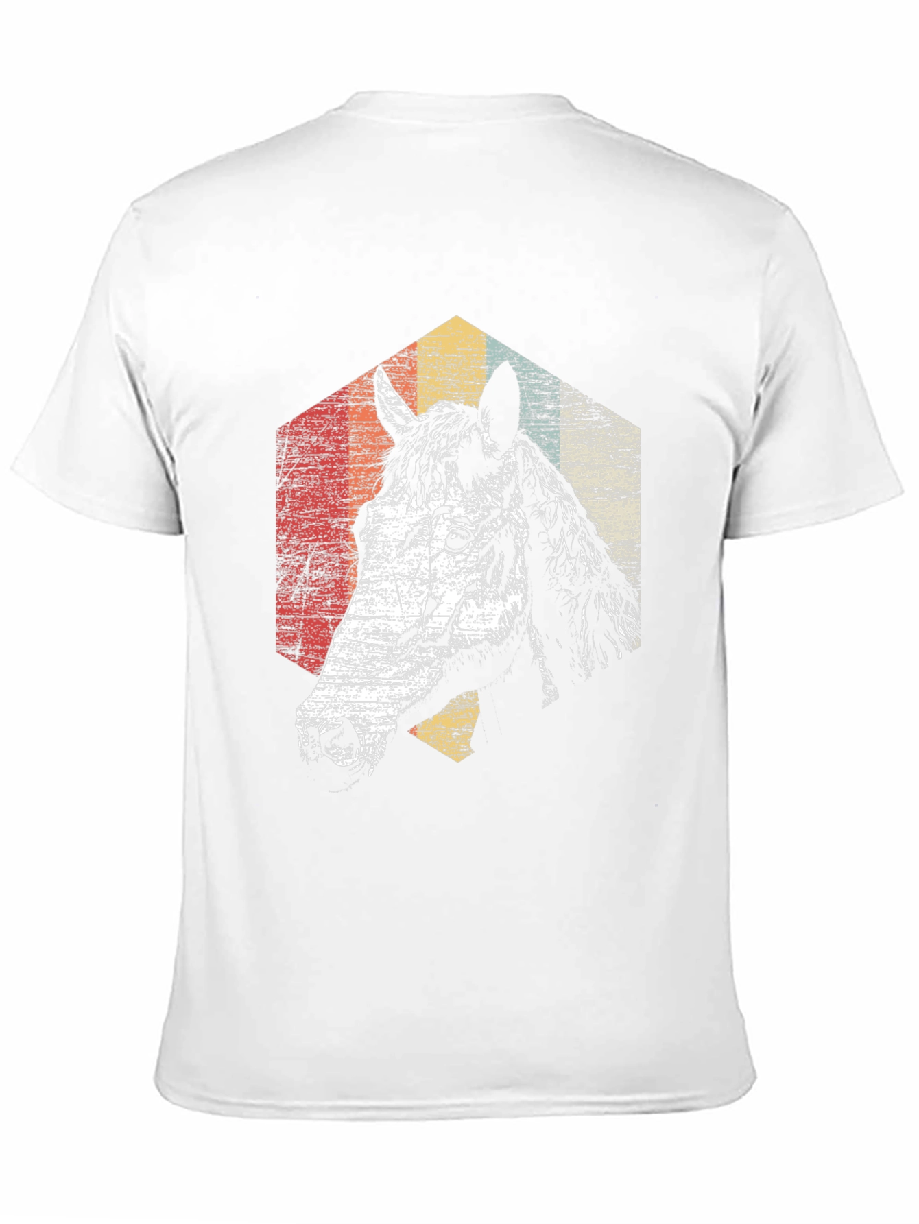 Black Retro Horse Graphic T-Shirt - Black view 11