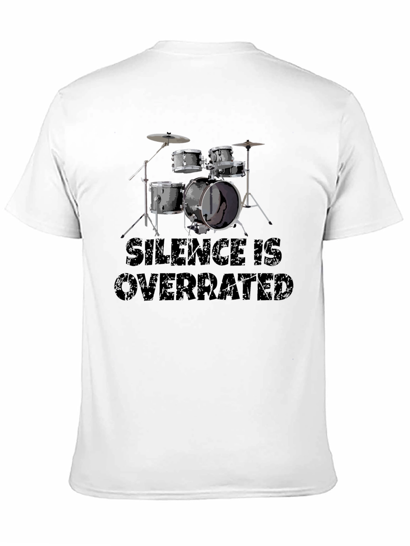 Black Silence is Overrated Drummer T-Shirt view 11