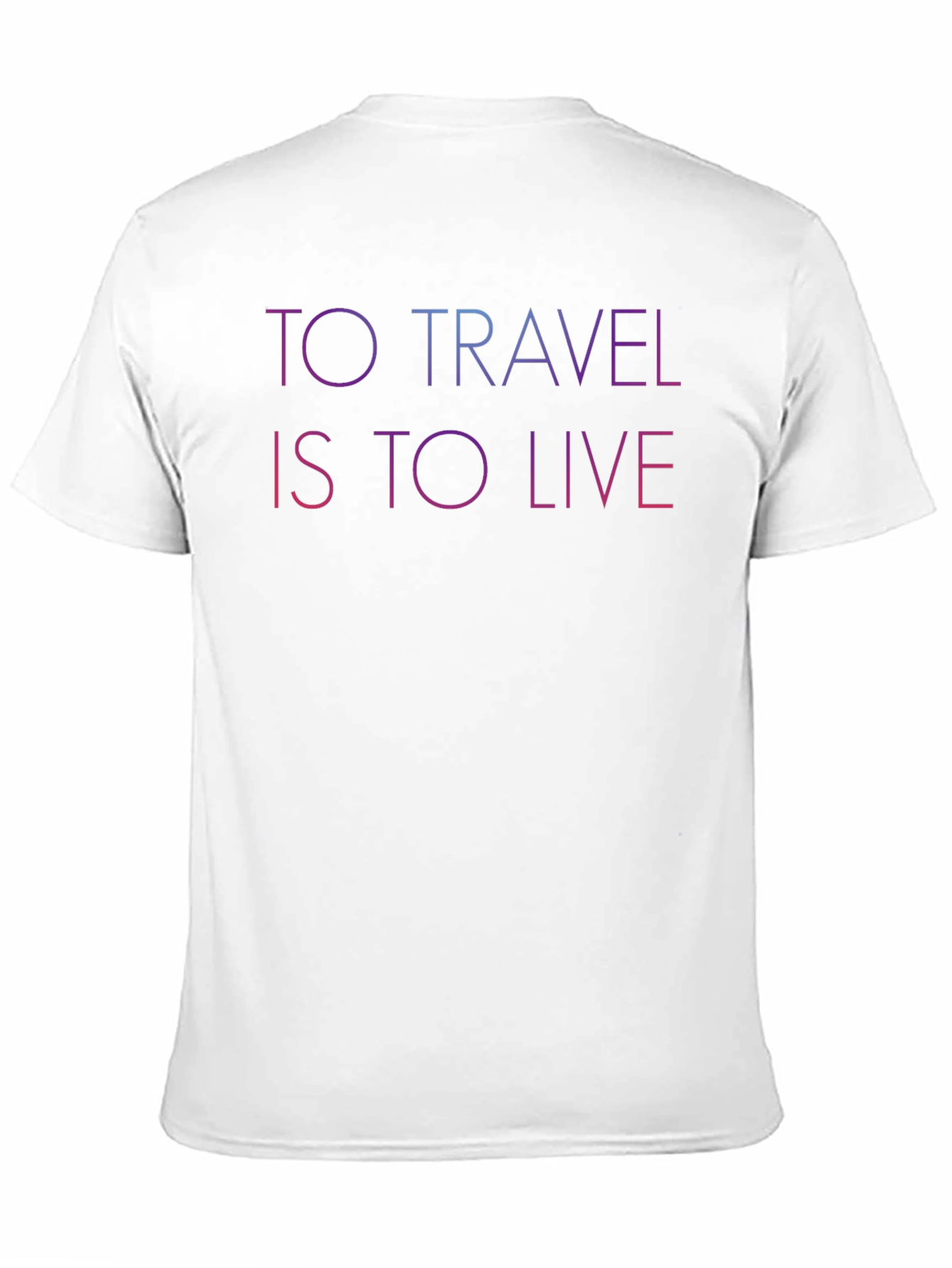 Black Travel is to Live Graphic T-Shirt view 11