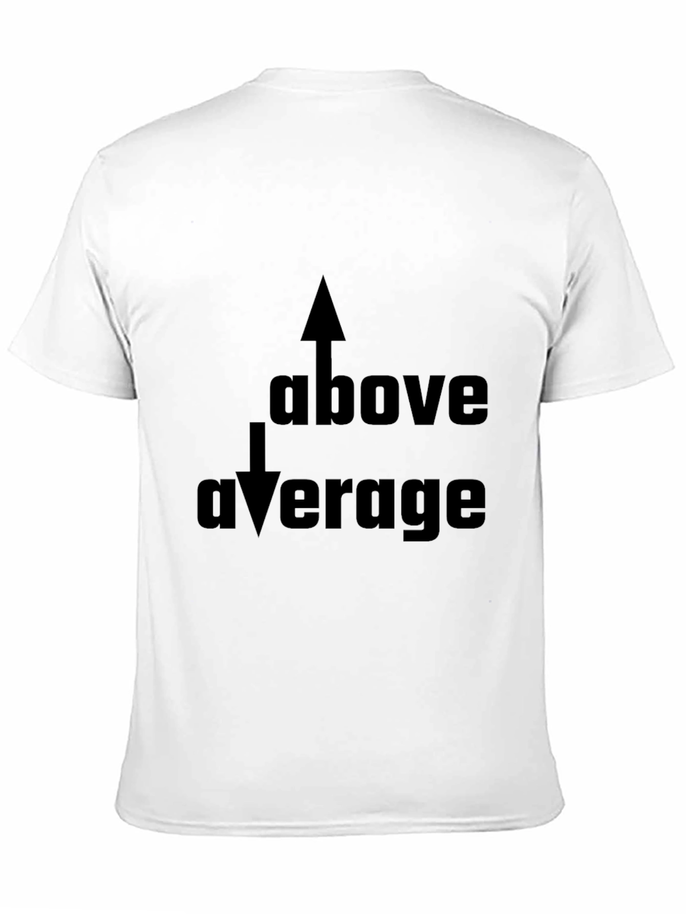 Black Above Average Graphic Black T-Shirt view 11