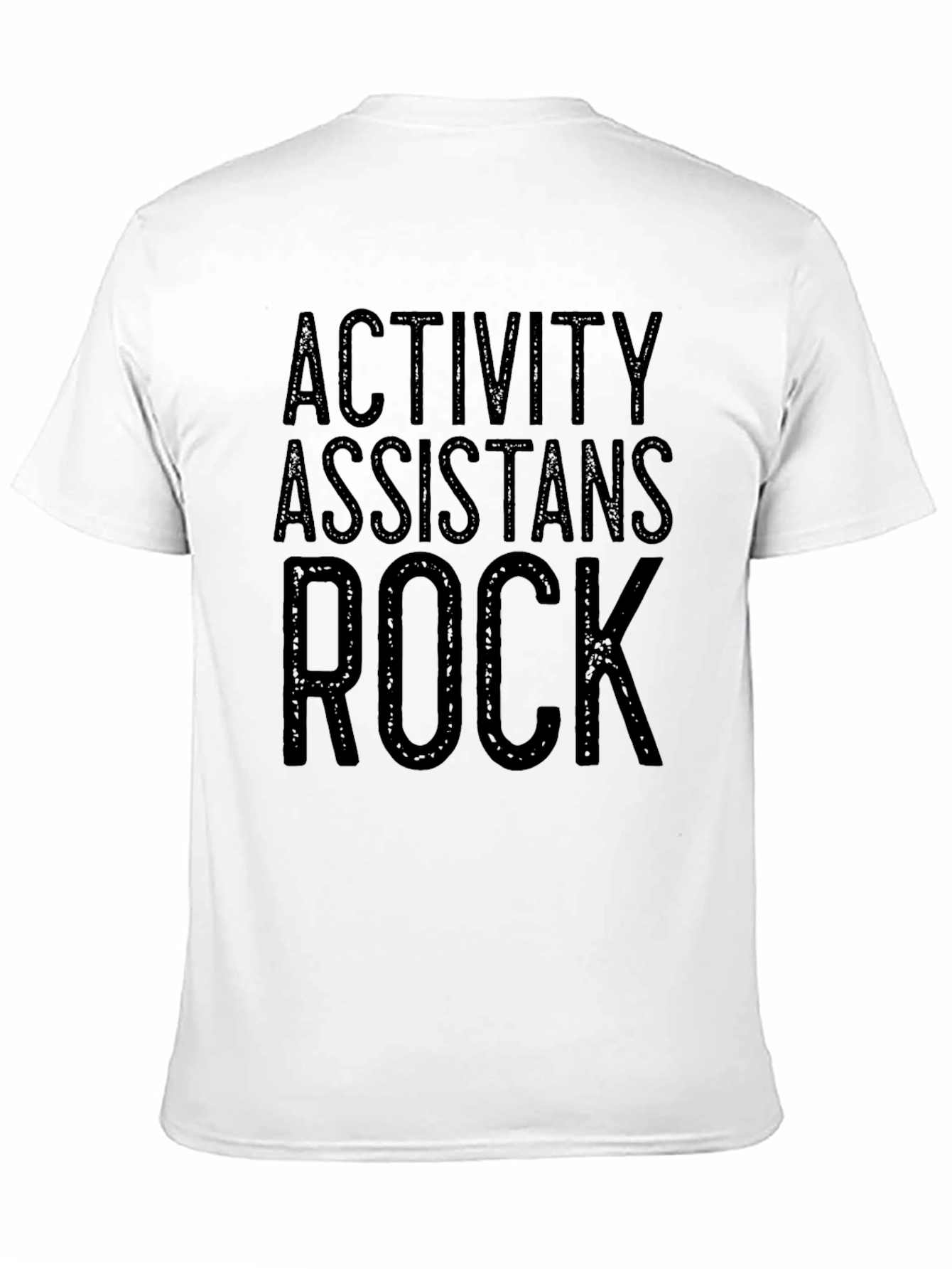 Black Activity Assistants Rock Black Graphic Tee Shirt view 11