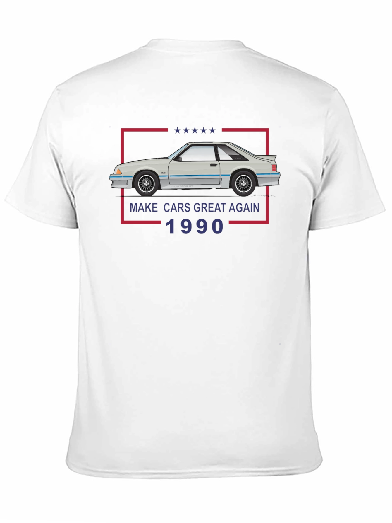Black Make Cars Great Again 1990 T-Shirt view 11