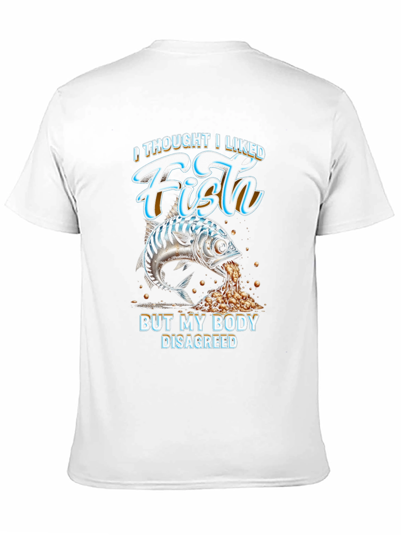 Black Funny 'I Thought I Liked Fish' Graphic Tee view 11