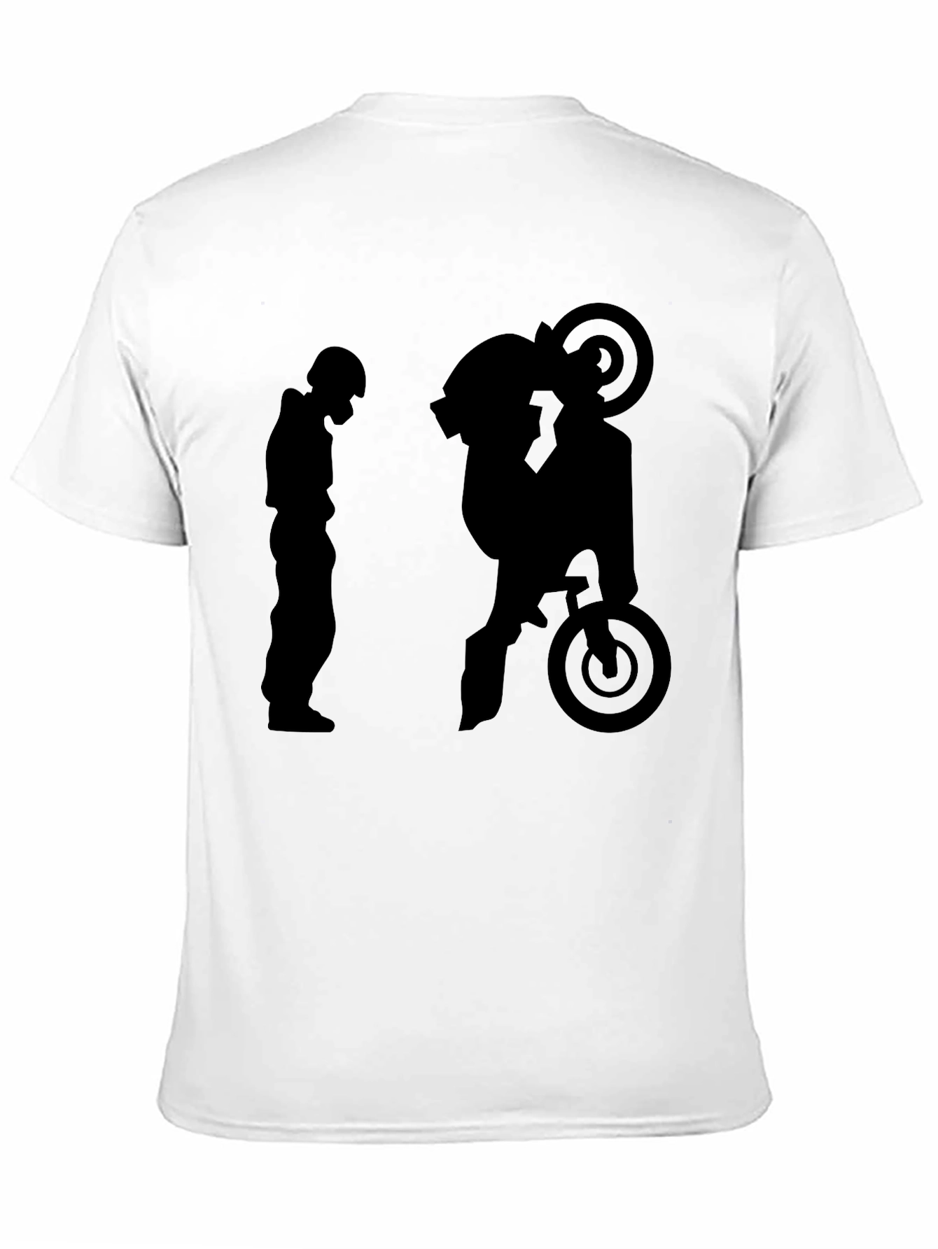 Black Cool Graphic Tee - Biker Evolution view 11